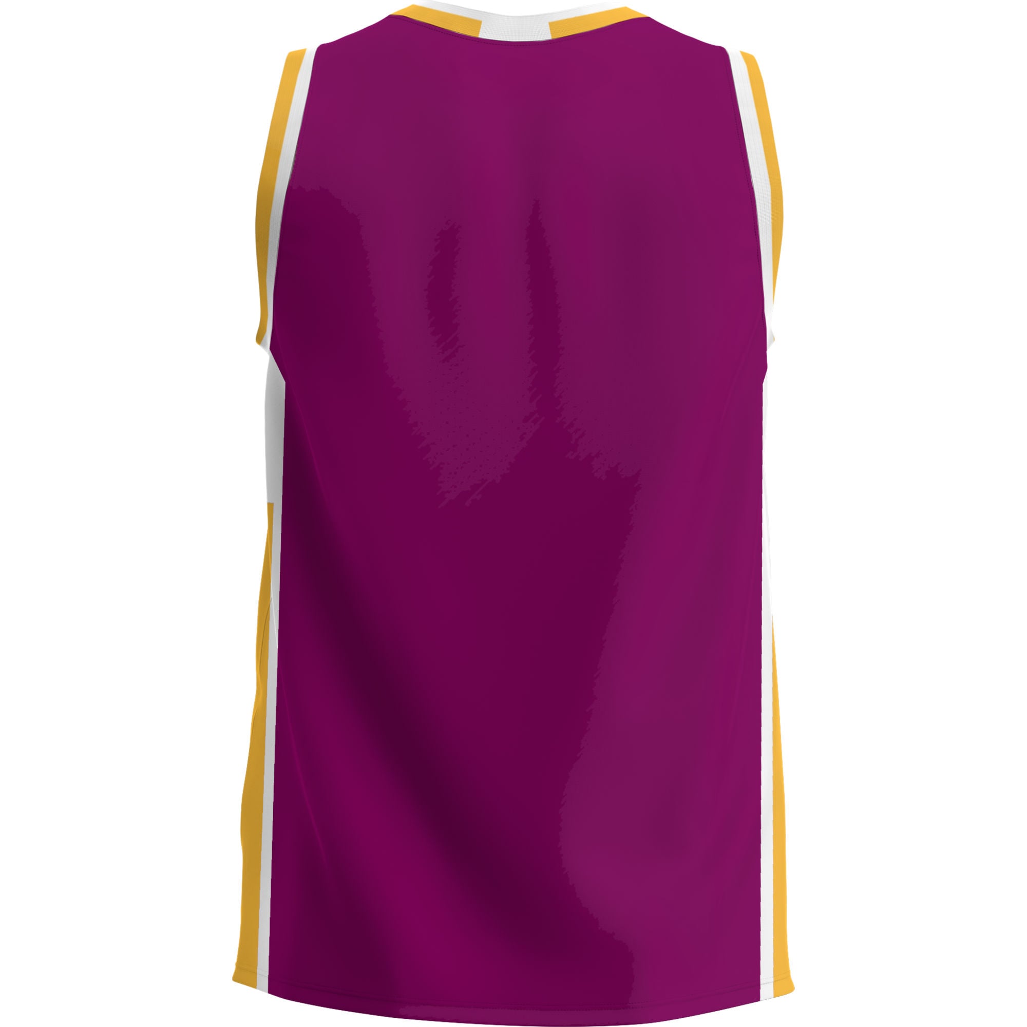 Brooklyn College Bulldogs Lightweight Basketball Jersey Maroon - back view