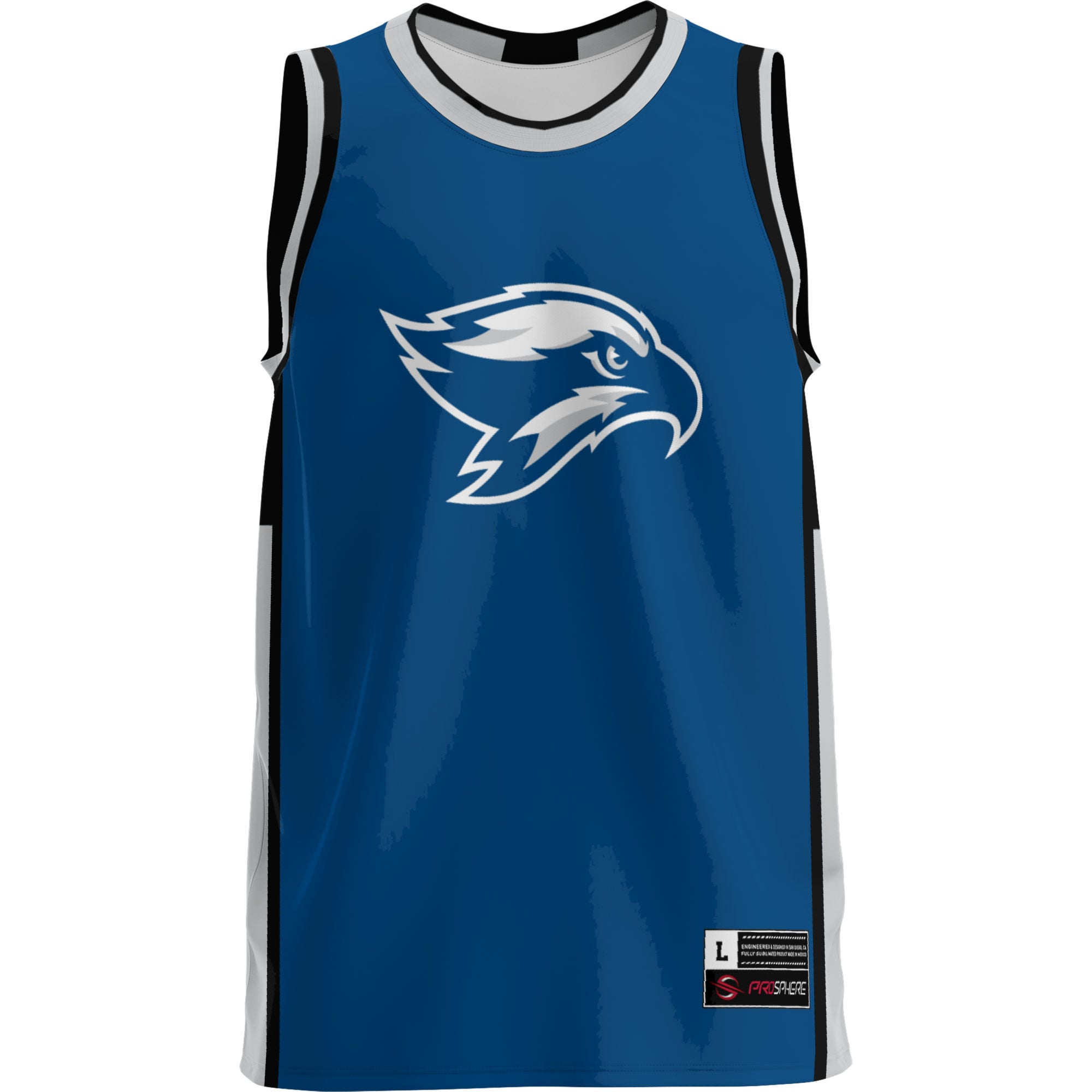 Broward Seahawks Lightweight Basketball Jersey Blue - front view