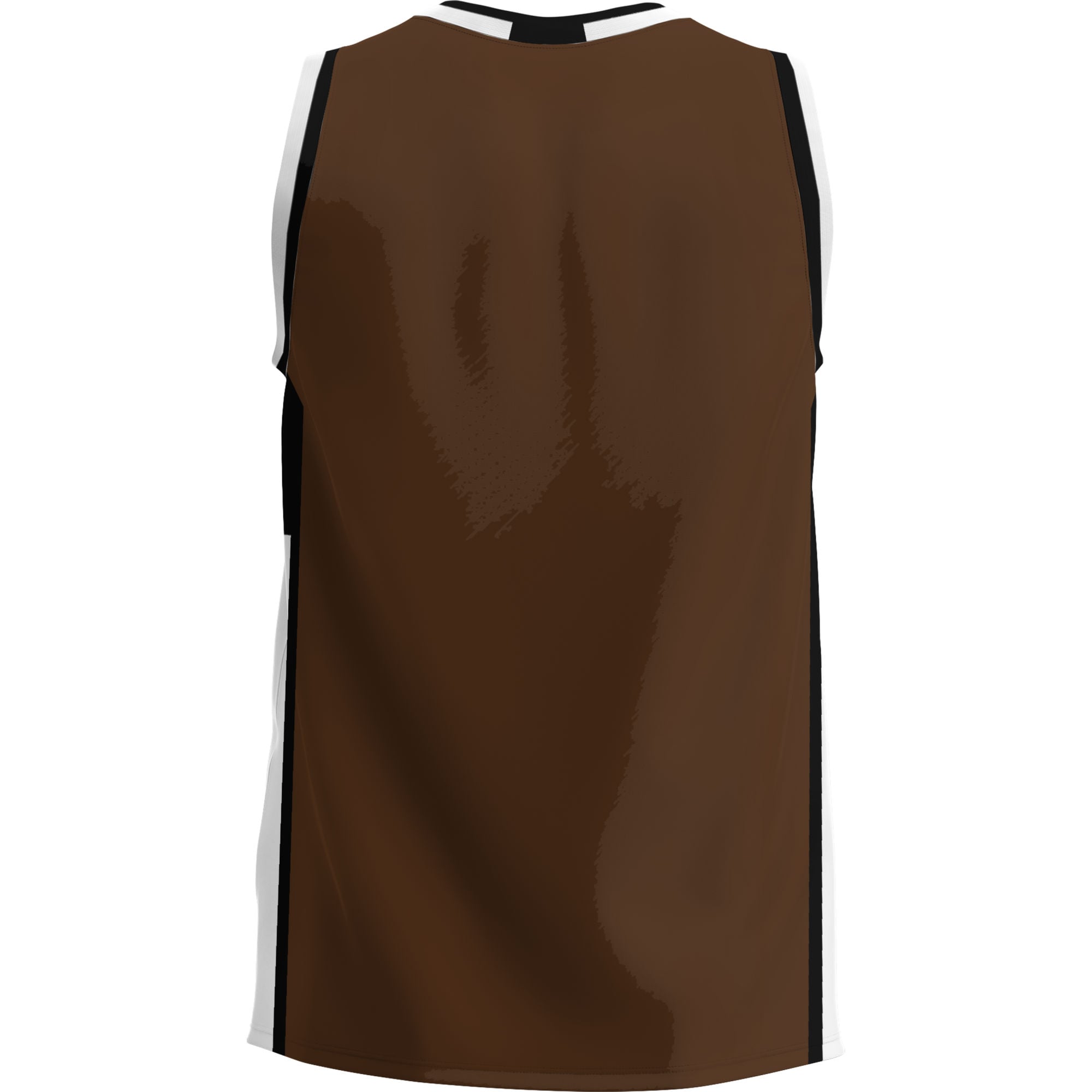Brown Bears Lightweight Basketball Jersey Brown - back view