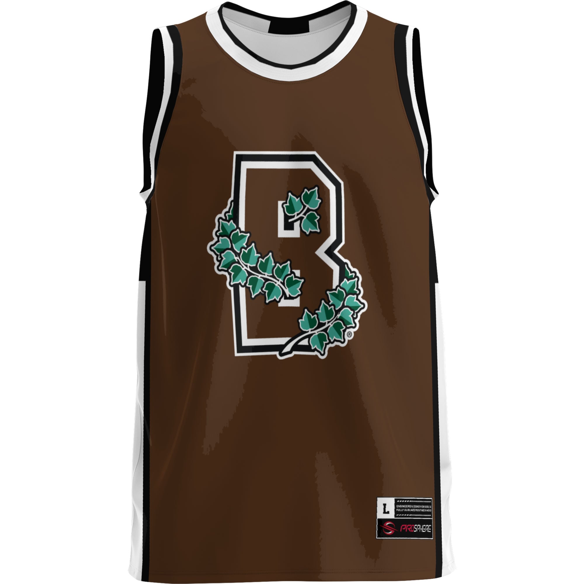 Brown Bears Lightweight Basketball Jersey Brown - front view