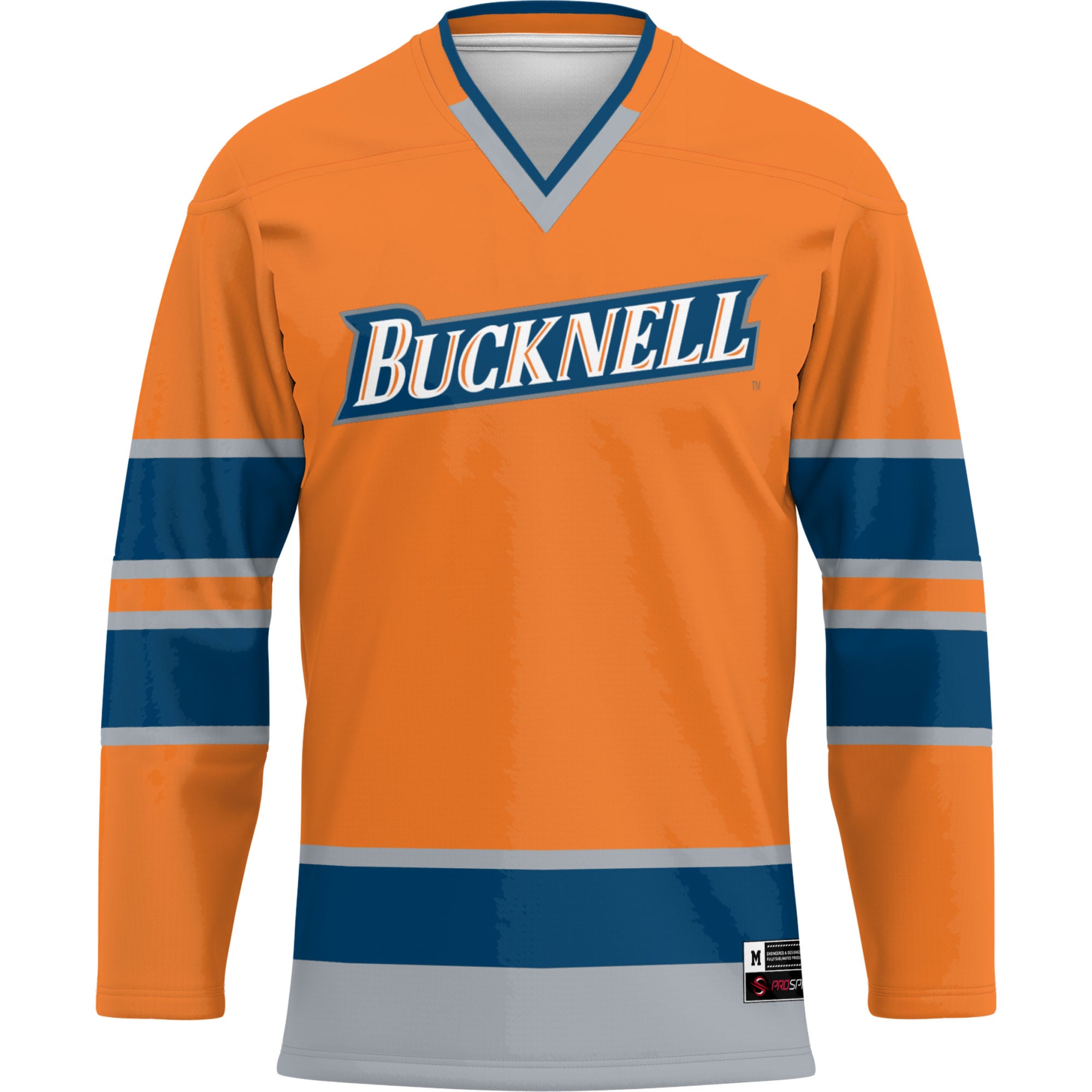 Bucknell Bison Hockey Jersey Blue - front view