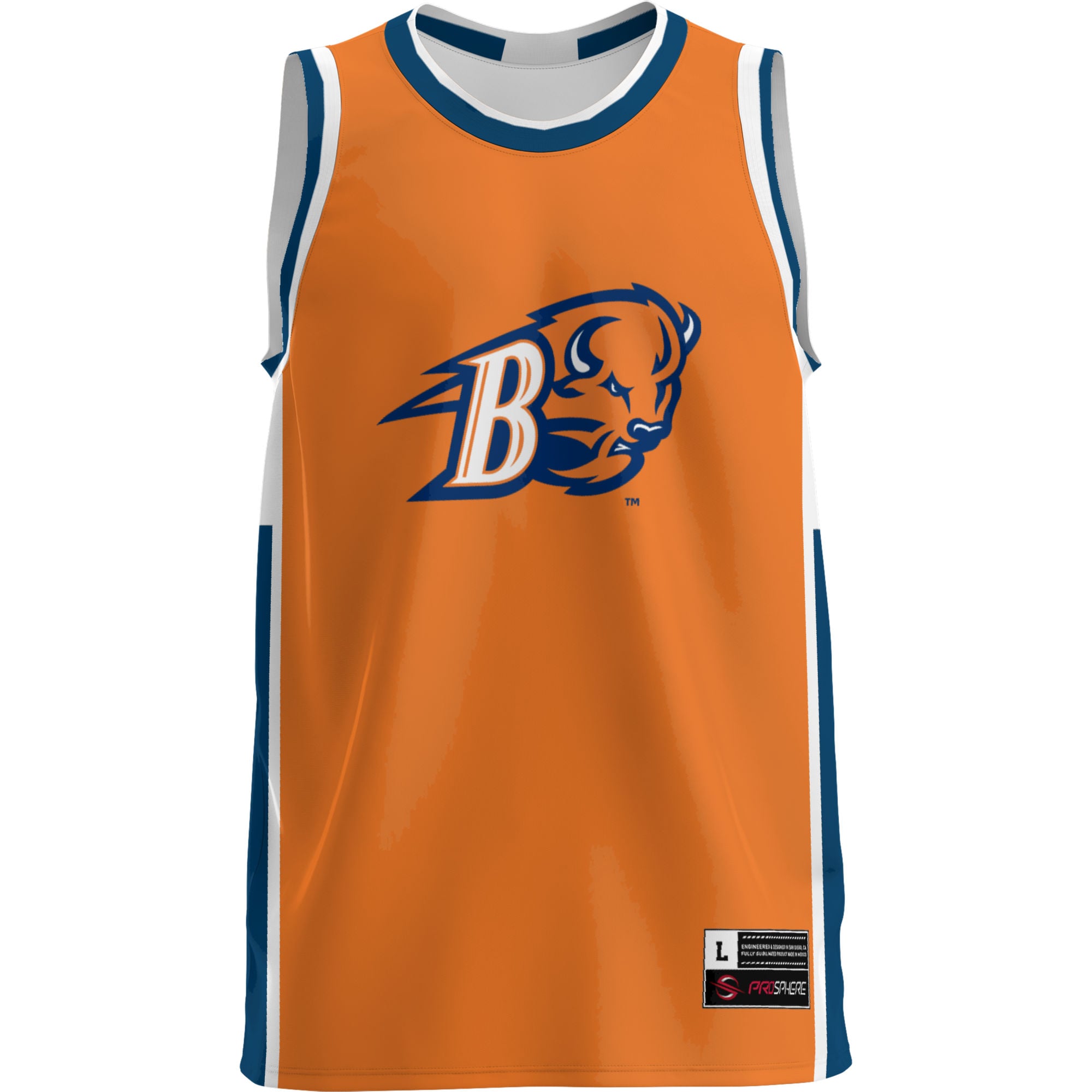 Bucknell Bison Lightweight Basketball Jersey Blue - front view