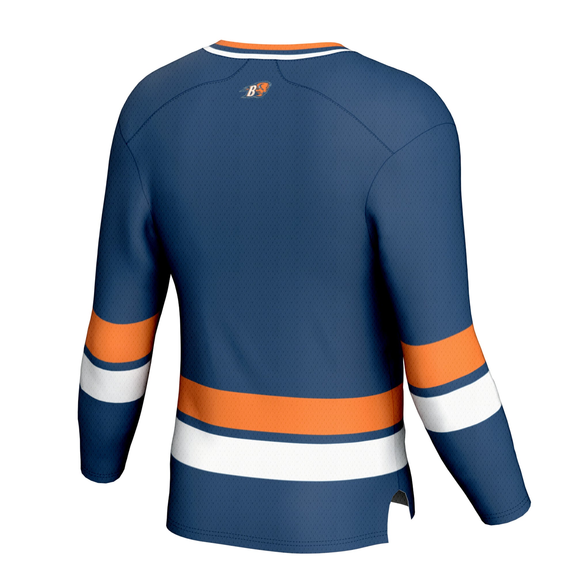 Bucknell Bison Youth Spirit Hockey Jersey Blue - back view