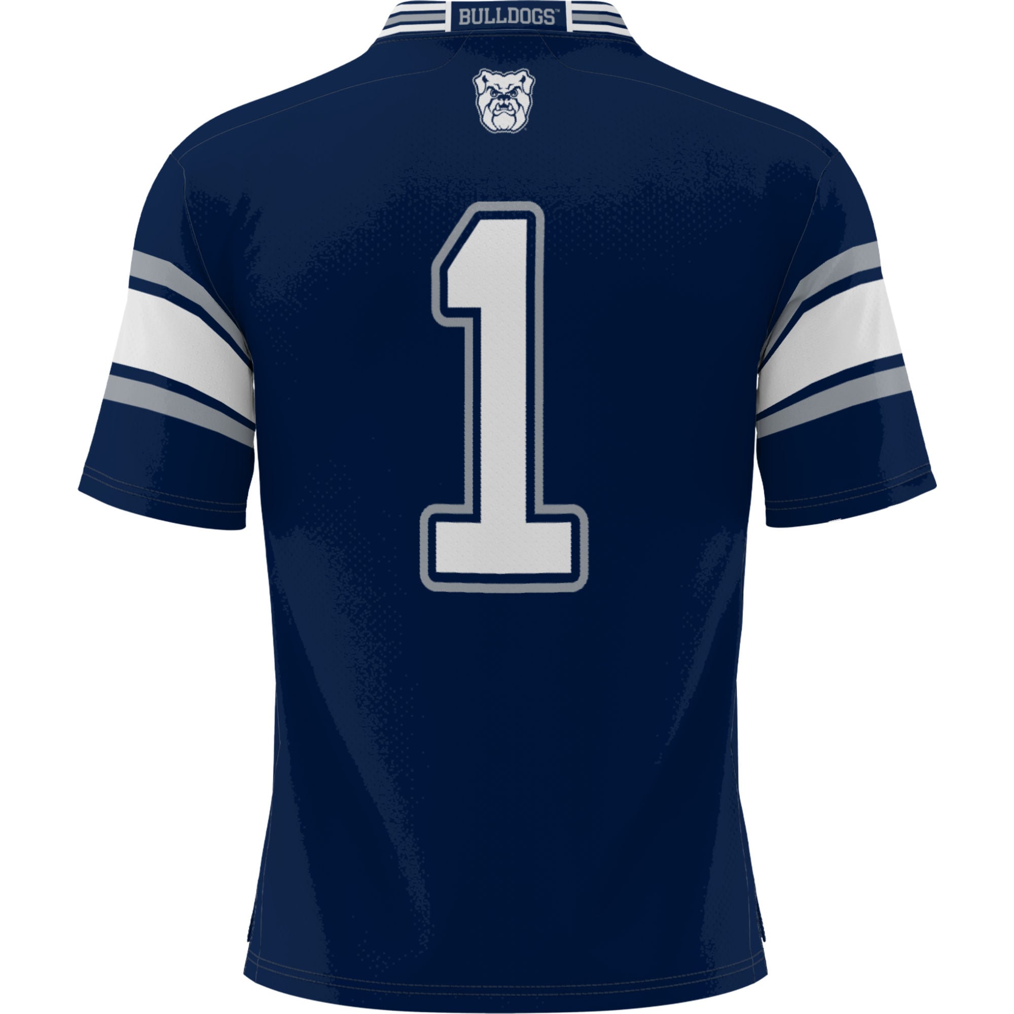 #1 Butler Bulldogs Football Jersey Navy - back view