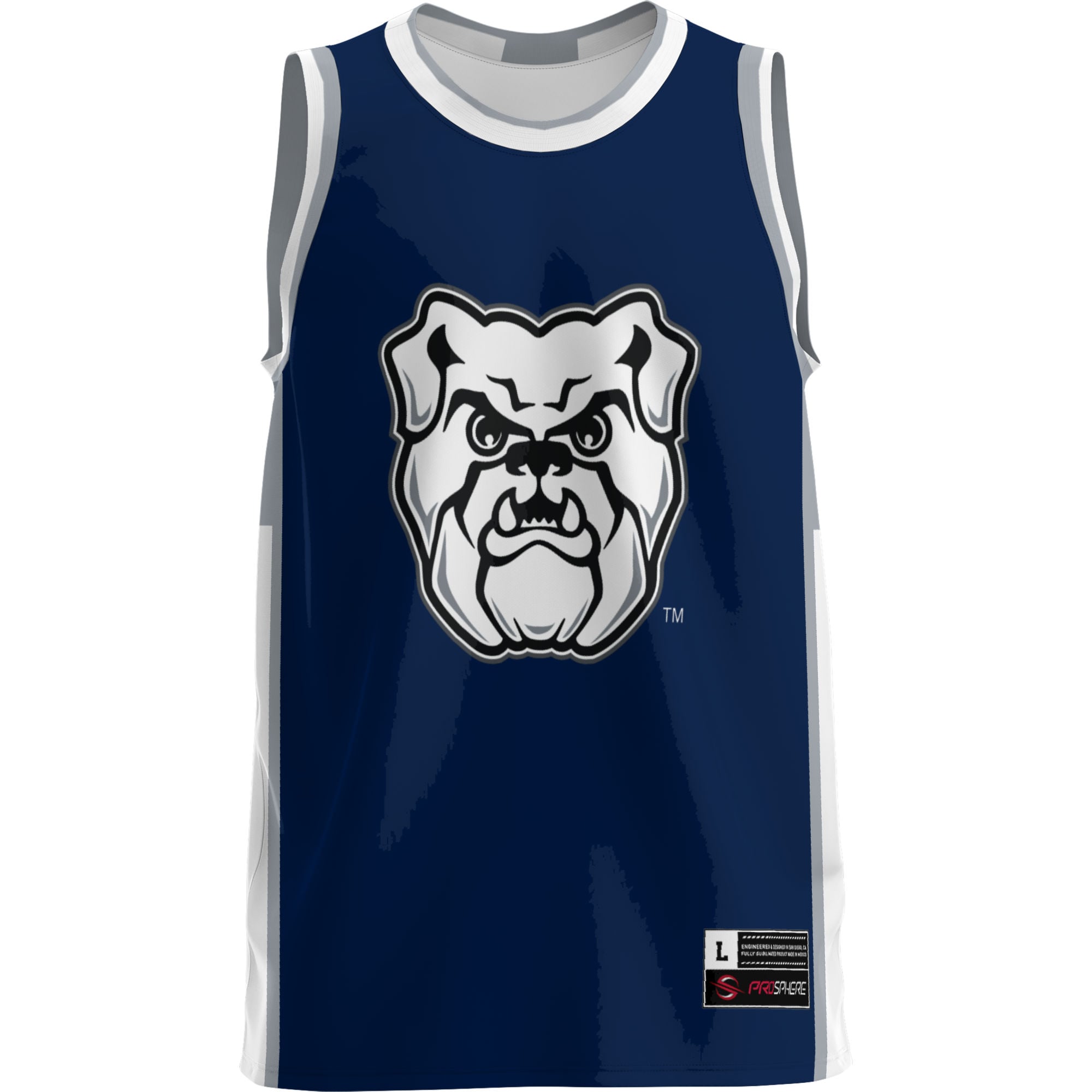Butler Bulldogs Lightweight Basketball Jersey Blue - front view