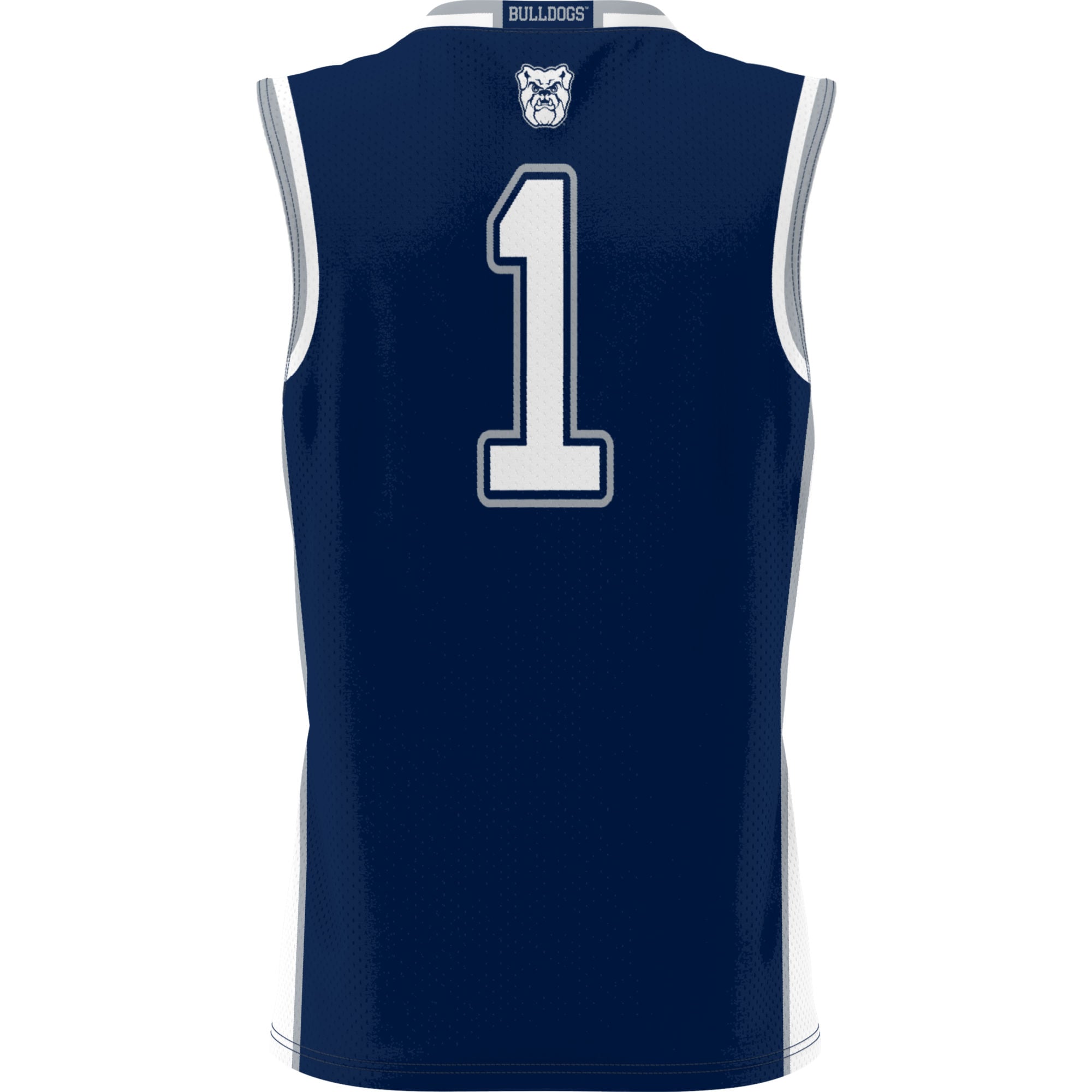 #1 Butler Bulldogs Youth Lightweight Basketball Jersey Navy - back view