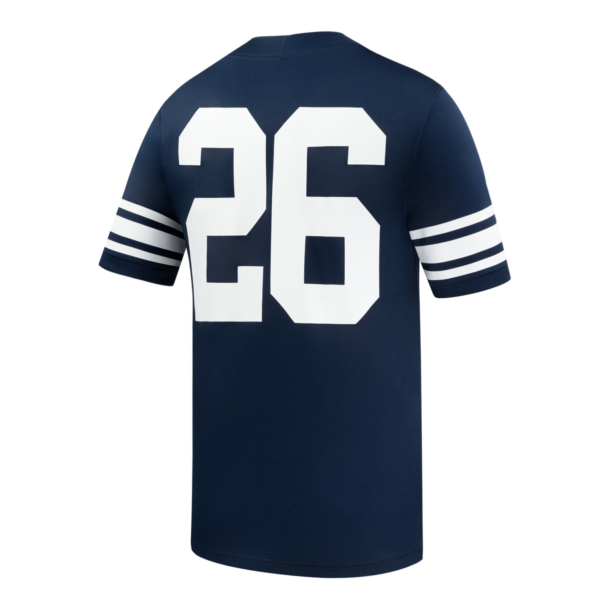 #26 BYU Cougars Home Football Jersey Navy - back view