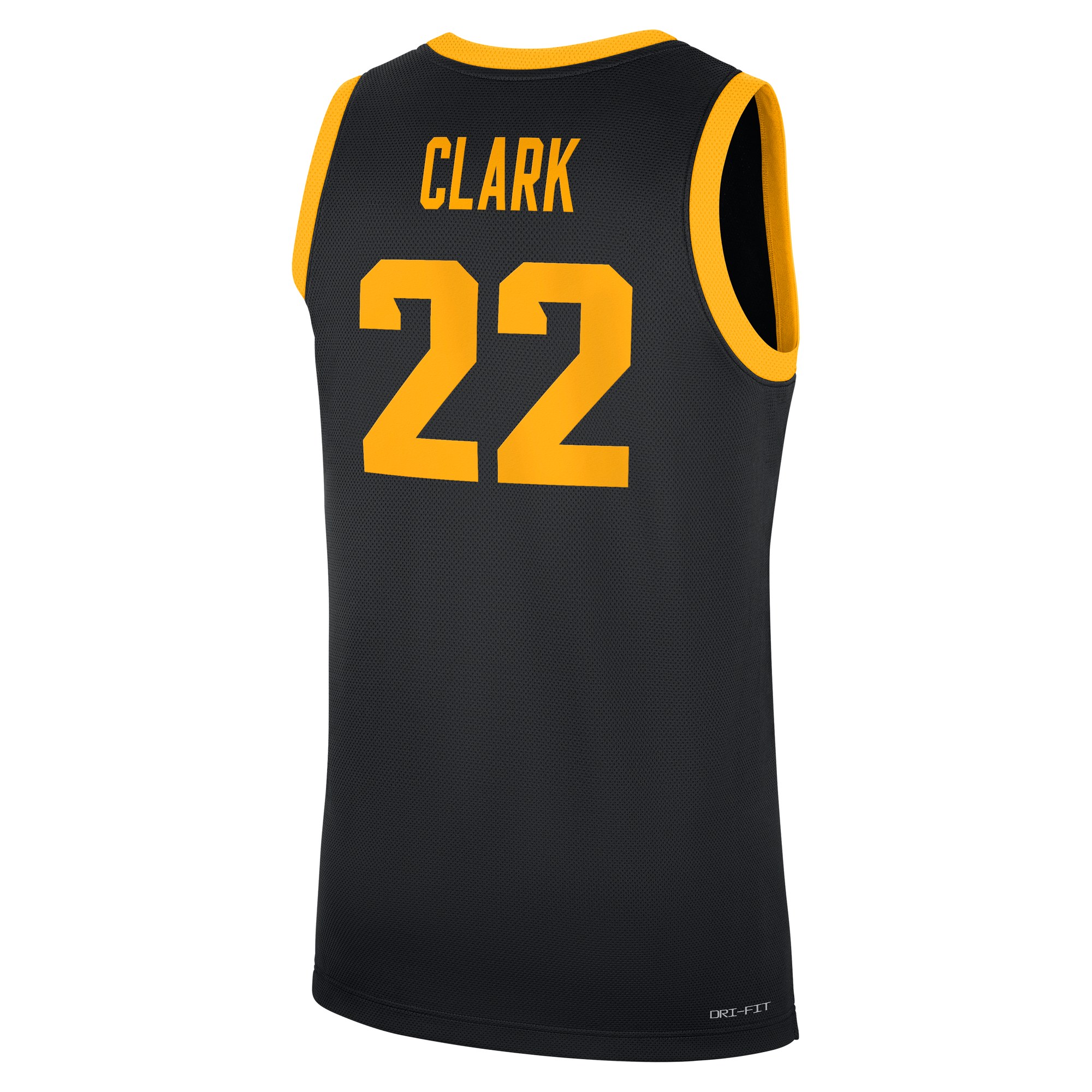 Caitlin Clark Iowa Hawkeyes Home Basketball Jersey Black - back view