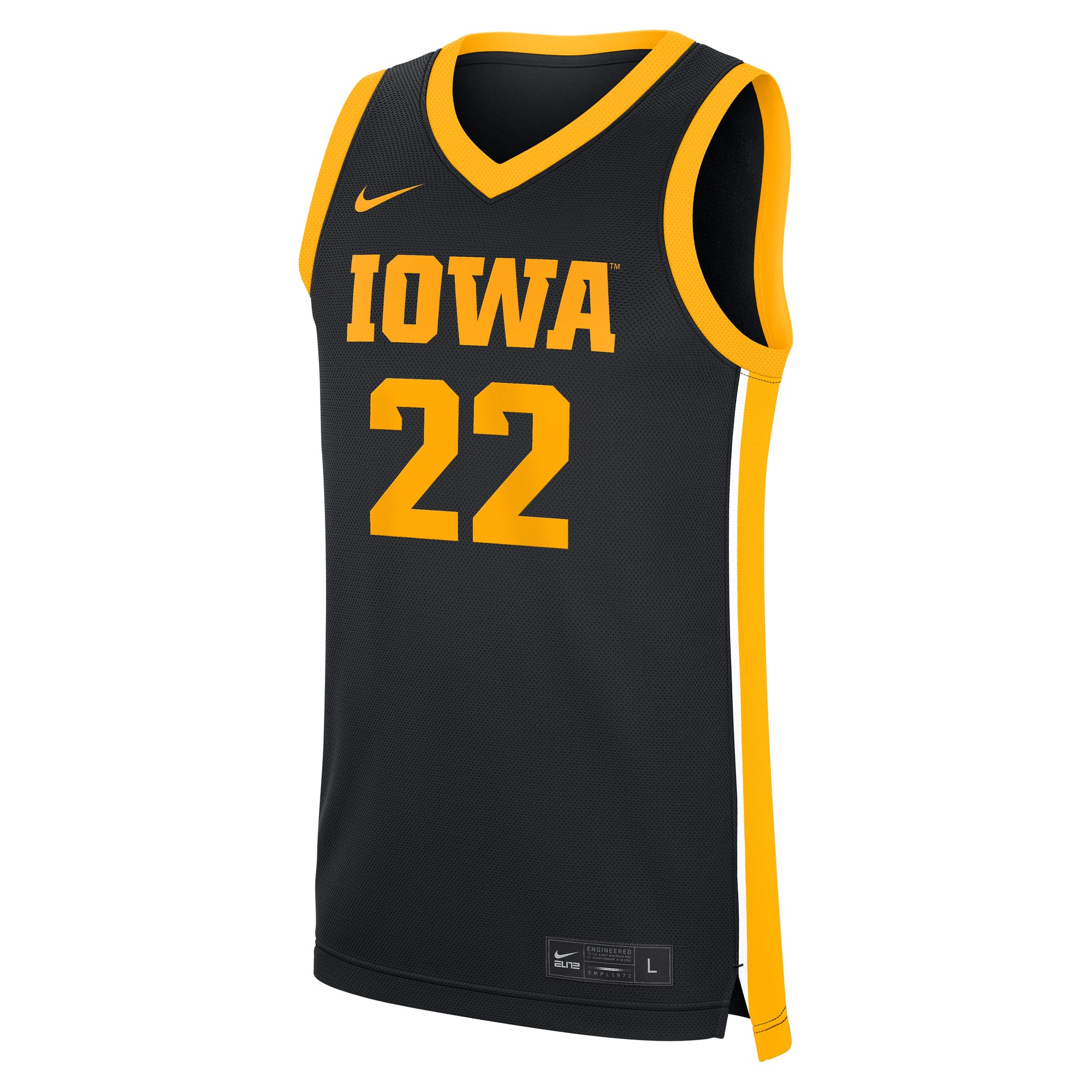 Caitlin Clark Iowa Hawkeyes Home Basketball Jersey Black - front view
