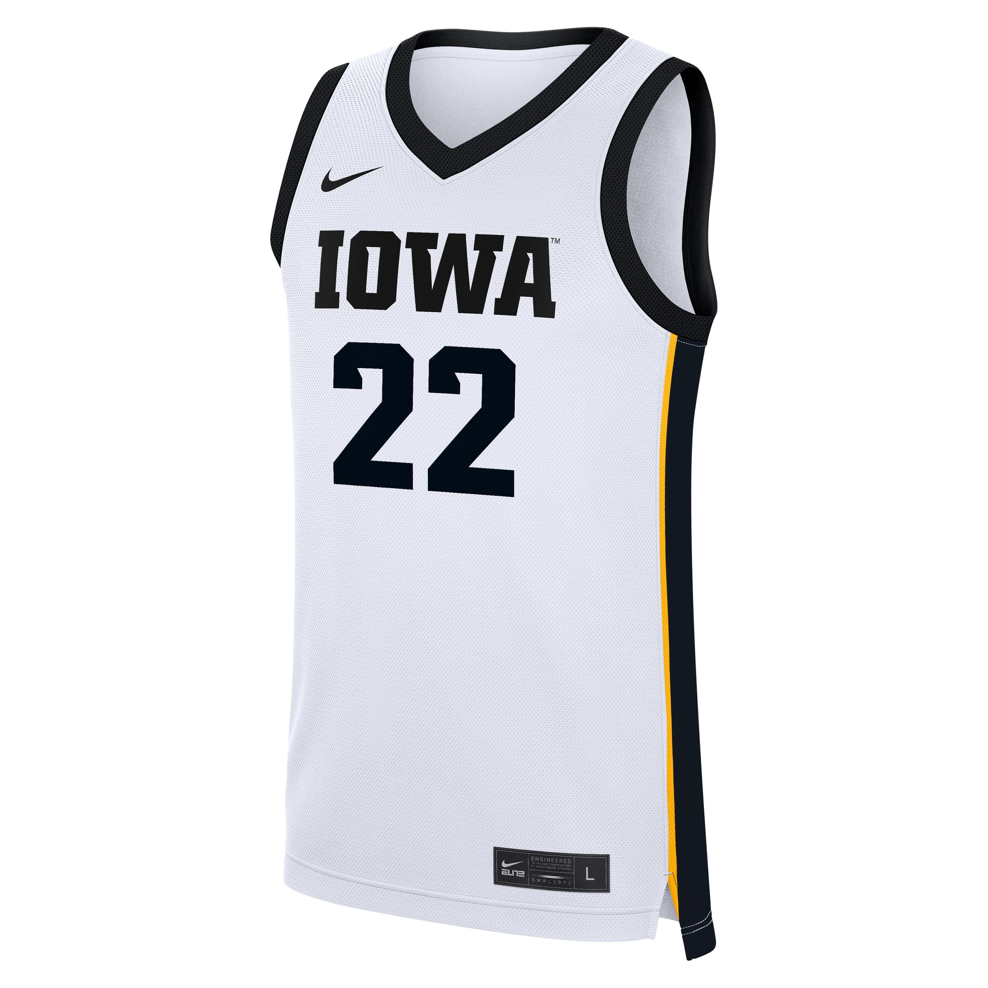 Caitlin Clark Iowa Hawkeyes Home Women's Basketball Jersey White - front view