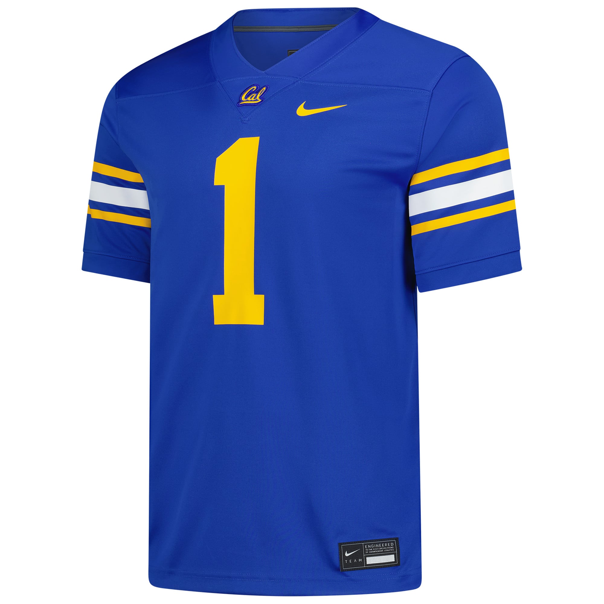 #1 Cal Bears Alternate Football Jersey Royal - front view