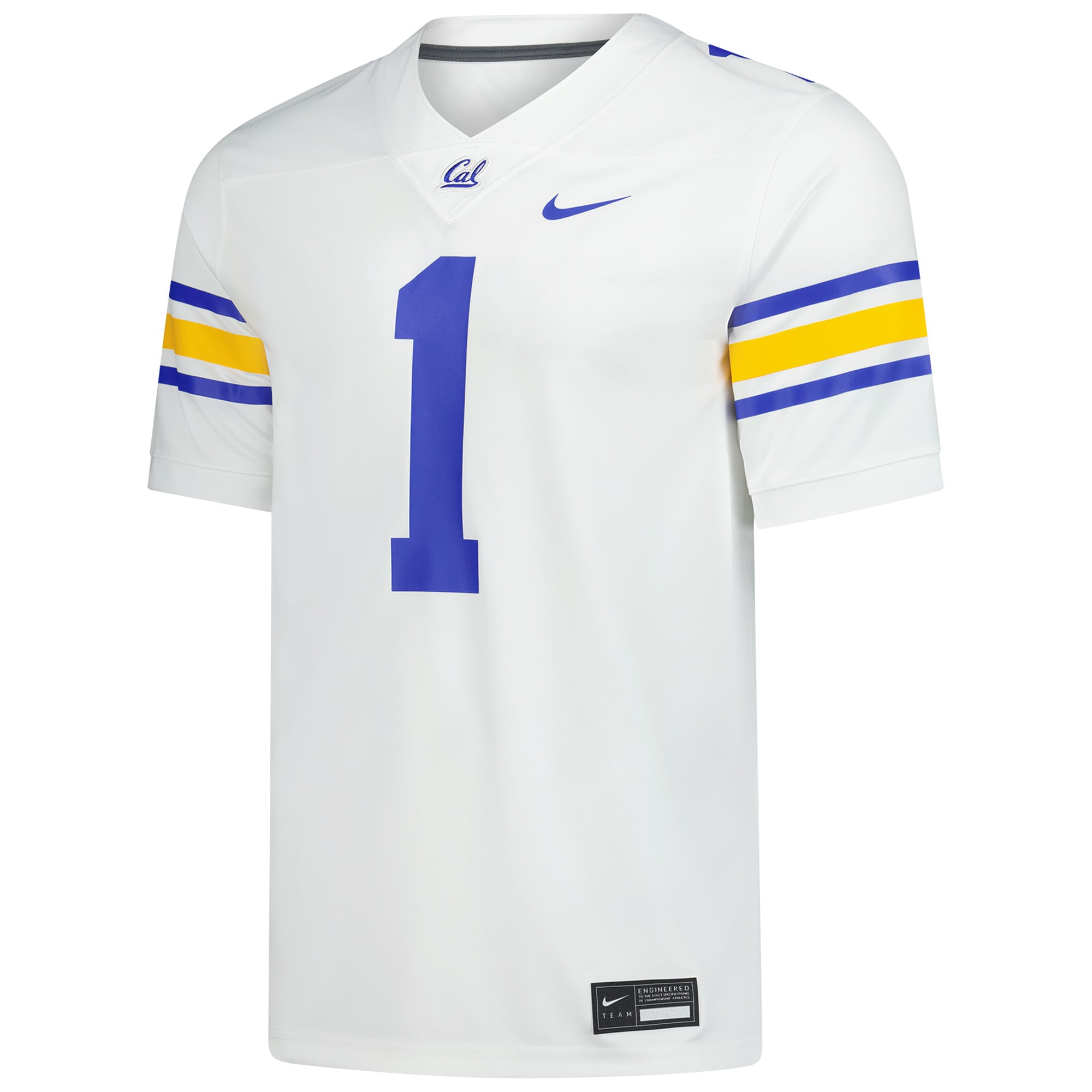 #1 Cal Bears Alternate Football Jersey White - front view