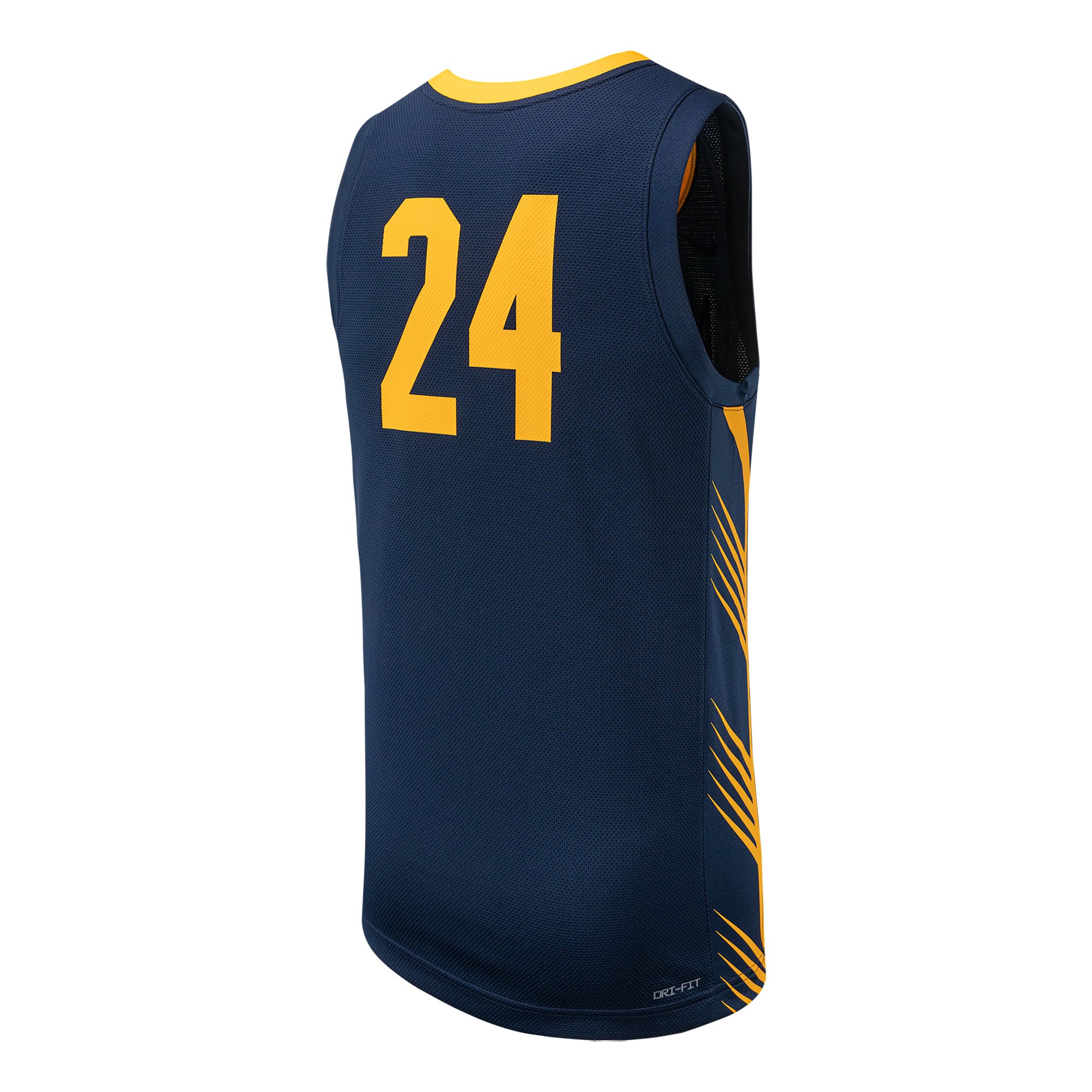 #24 Cal Bears Basketball Jersey Navy - back view