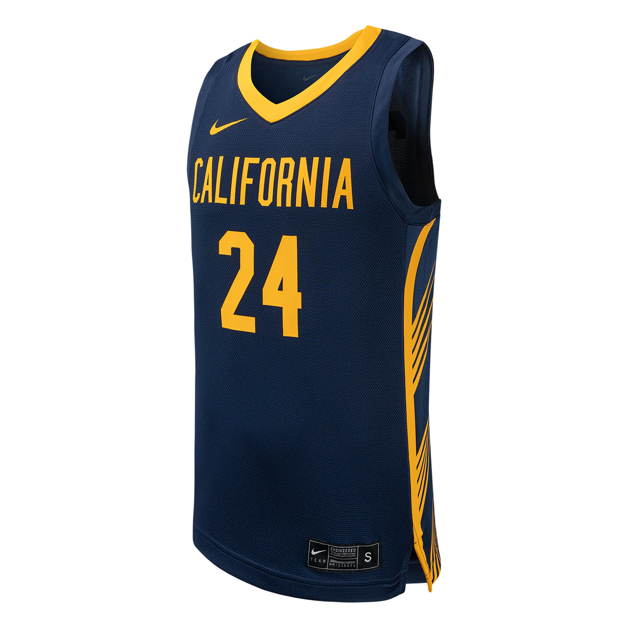 #24 Cal Bears Basketball Jersey Navy - front view