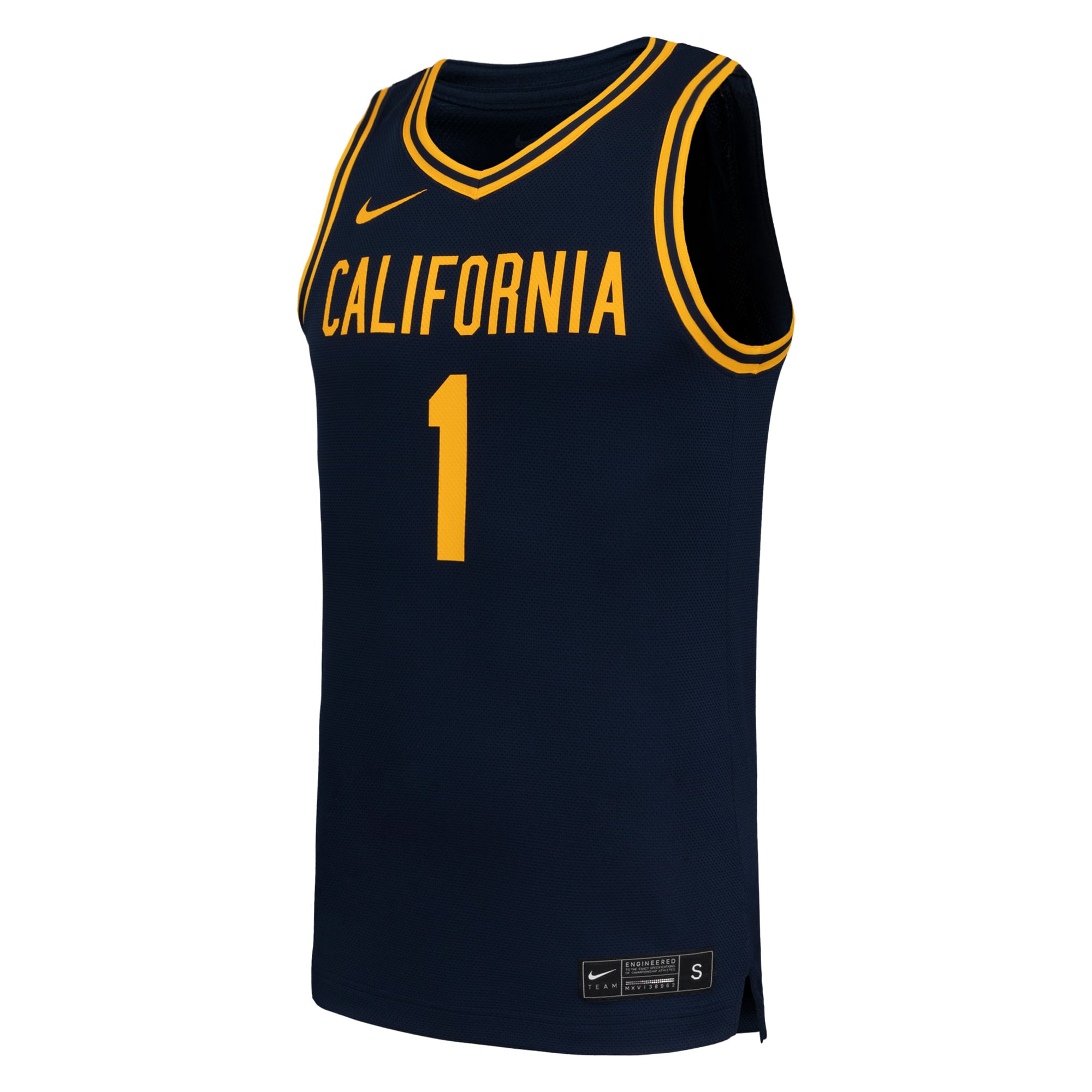 #1 Cal Bears Basketball Jersey Navy - front view