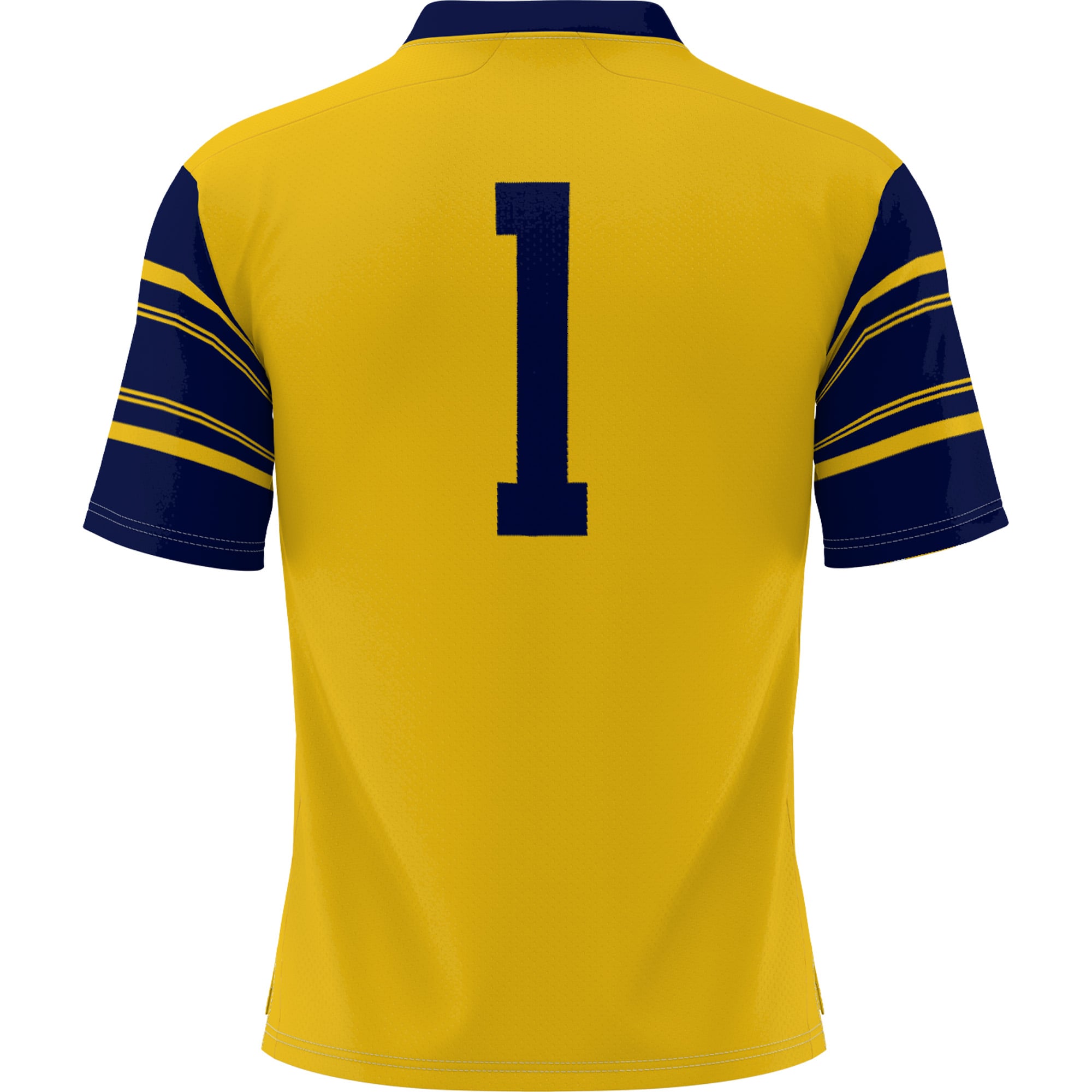 #1 Cal Bears Youth Football Jersey Gold - back view