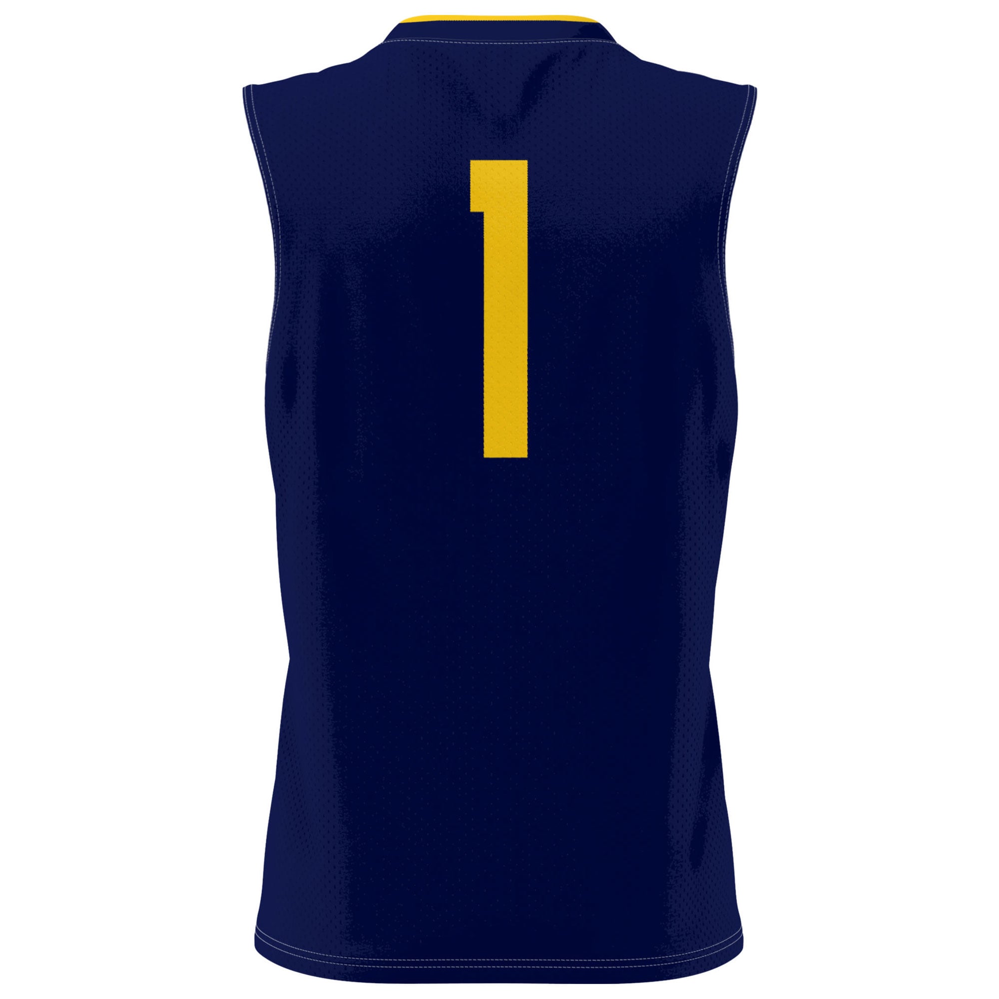 #1 Cal Bears Lightweight Basketball Fashion Jersey Navy - back view