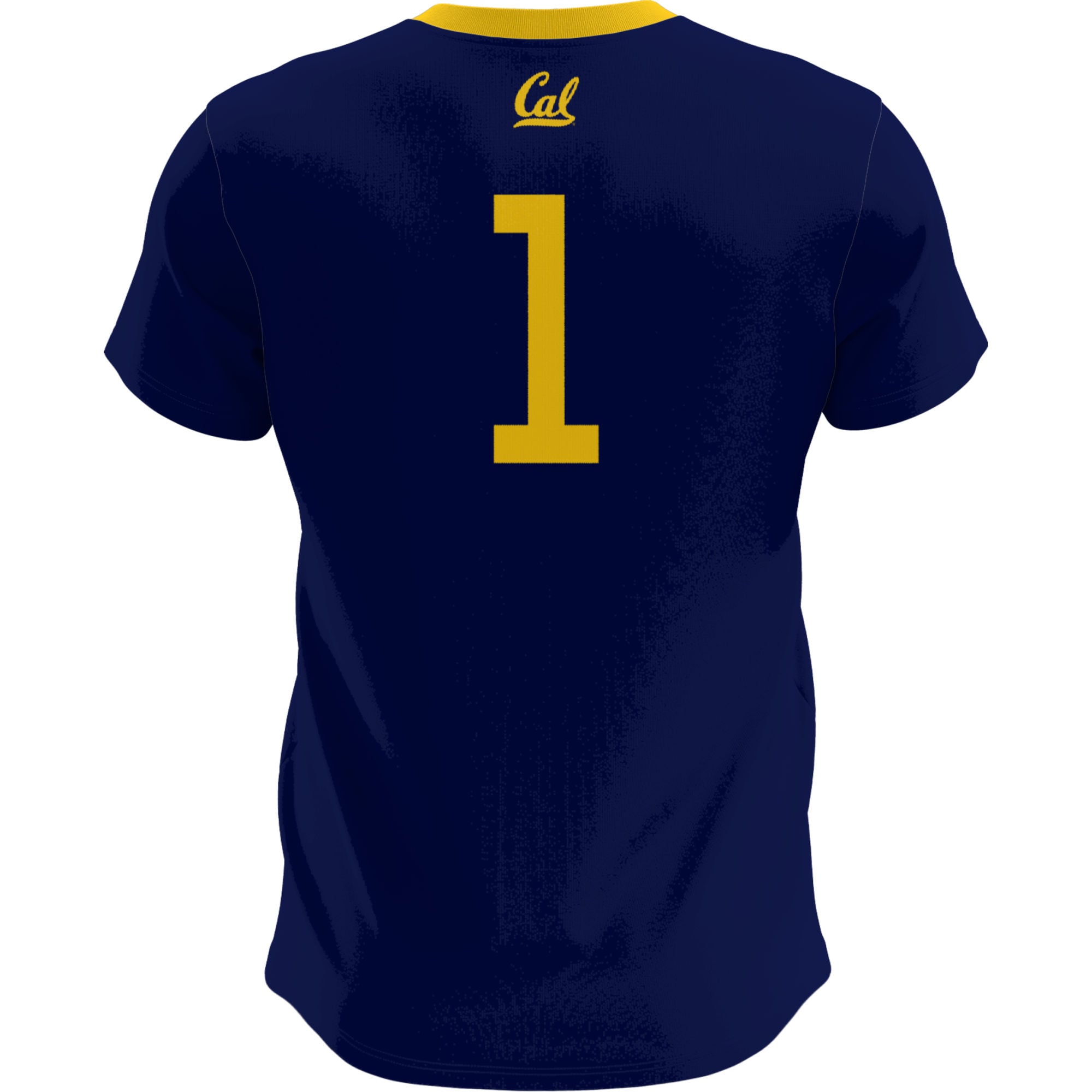 Cal Bears Youth Lightweight Soccer Fashion Jersey Navy - back view