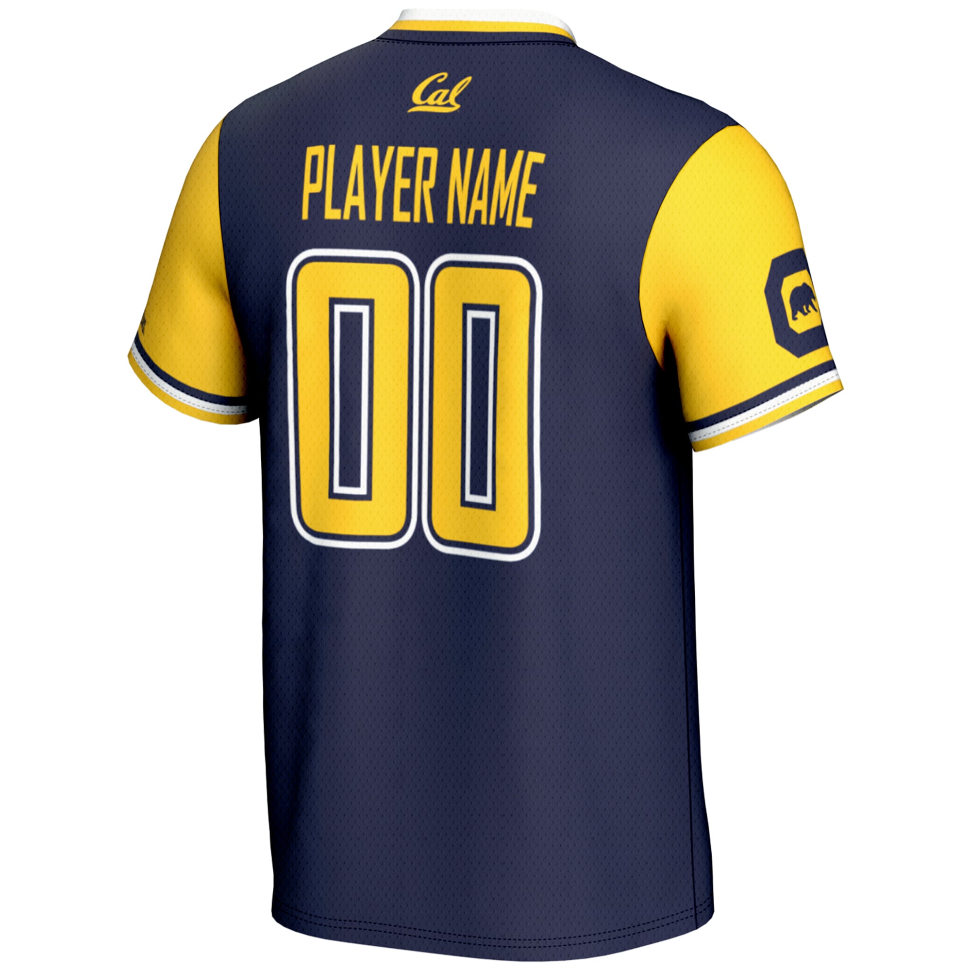 Cal Bears Lightweight Softball Jersey Navy - back view