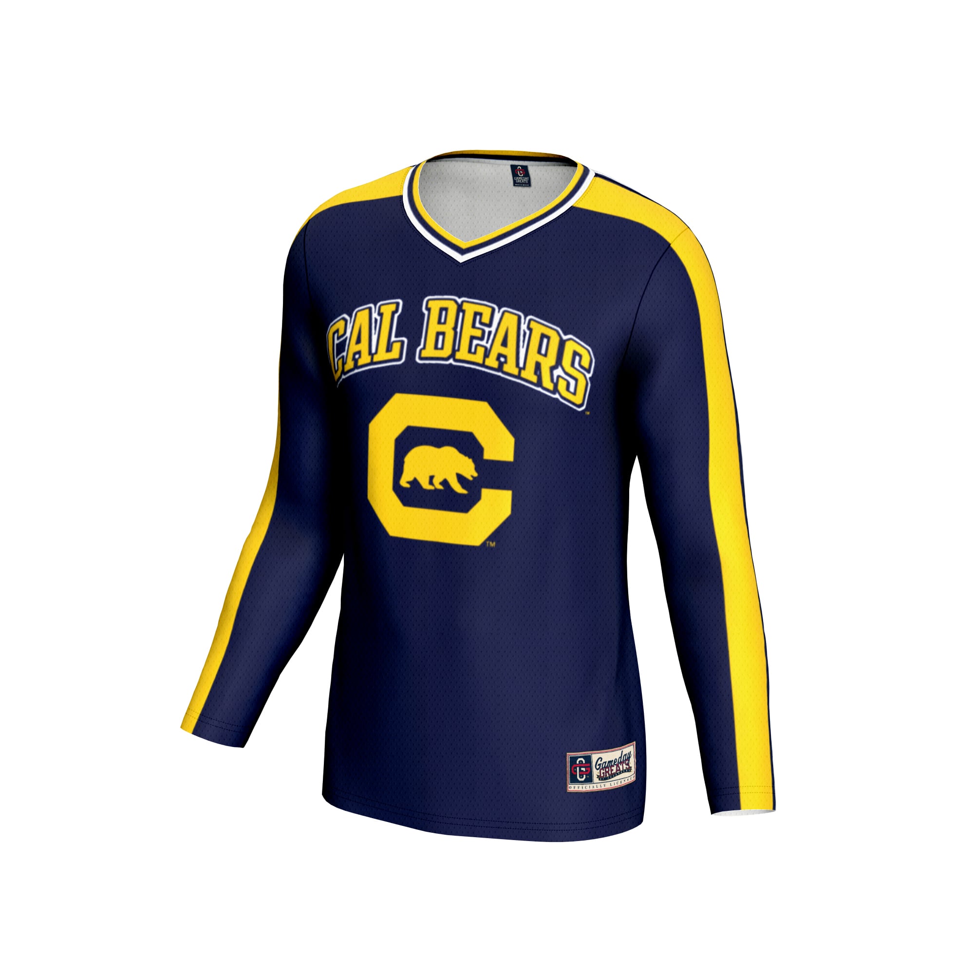 Cal Bears Unisex #1 Lightweight Volleyball Fashion Jersey Navy - front view