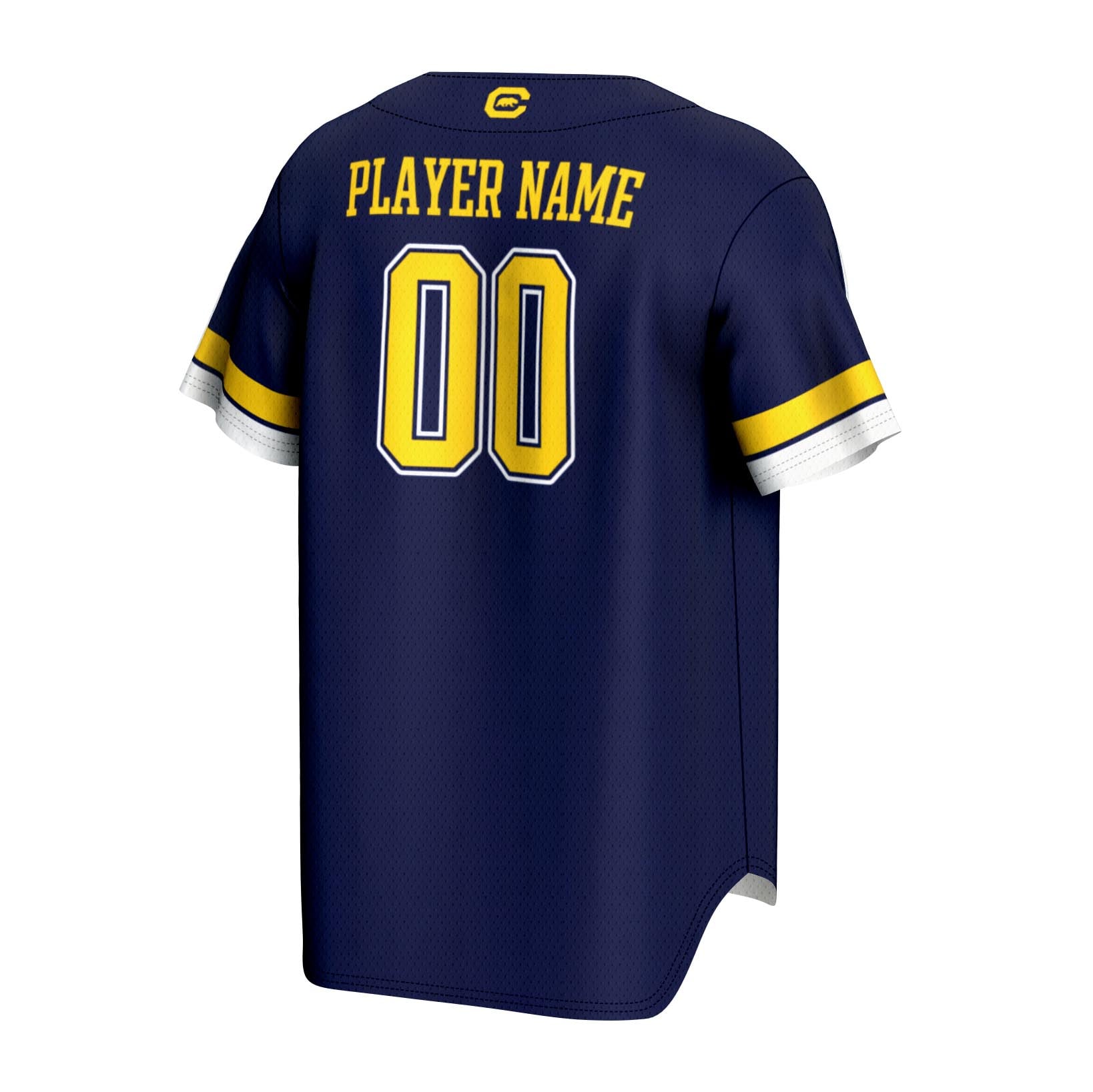 Cal Bears Unisex Lightweight Baseball Jersey Navy - back view