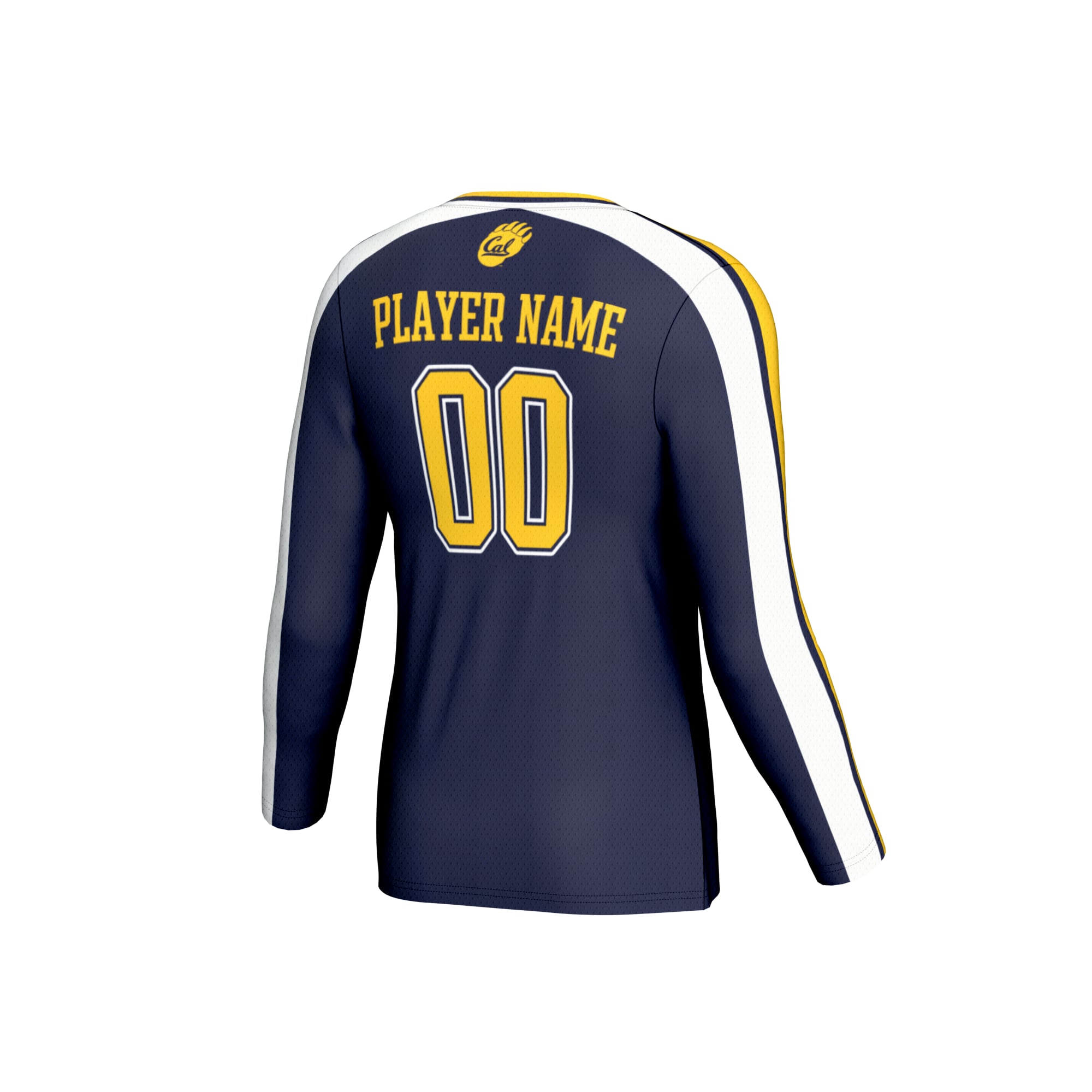 Cal Bears Unisex Lightweight Collegiate Volleyball Fashion Jersey Navy - back view
