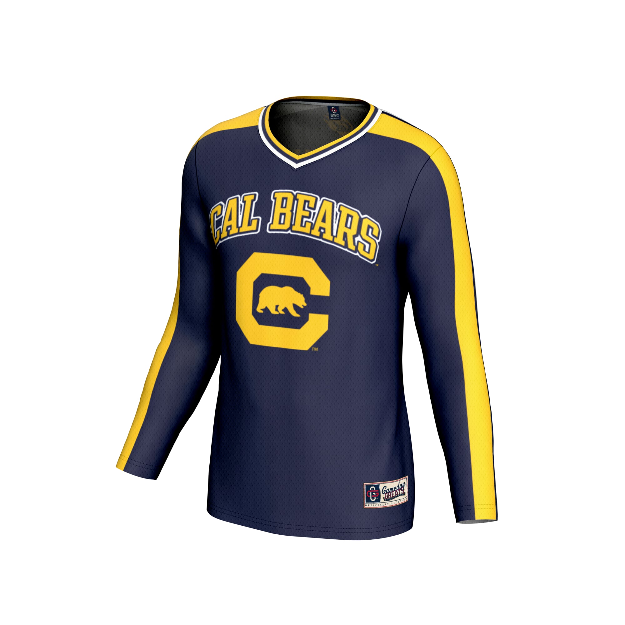 Cal Bears Unisex Lightweight Collegiate Volleyball Fashion Jersey Navy - front view