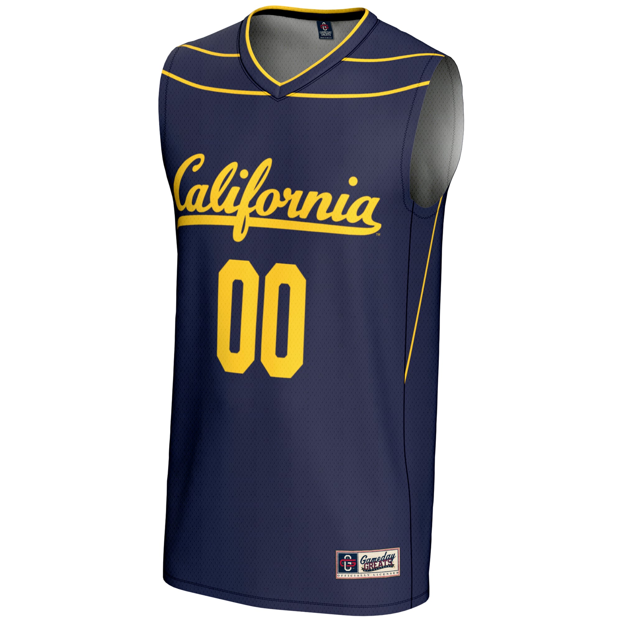 Cal Bears Unisex Lightweight Women's Basketball Jersey Blue - front view