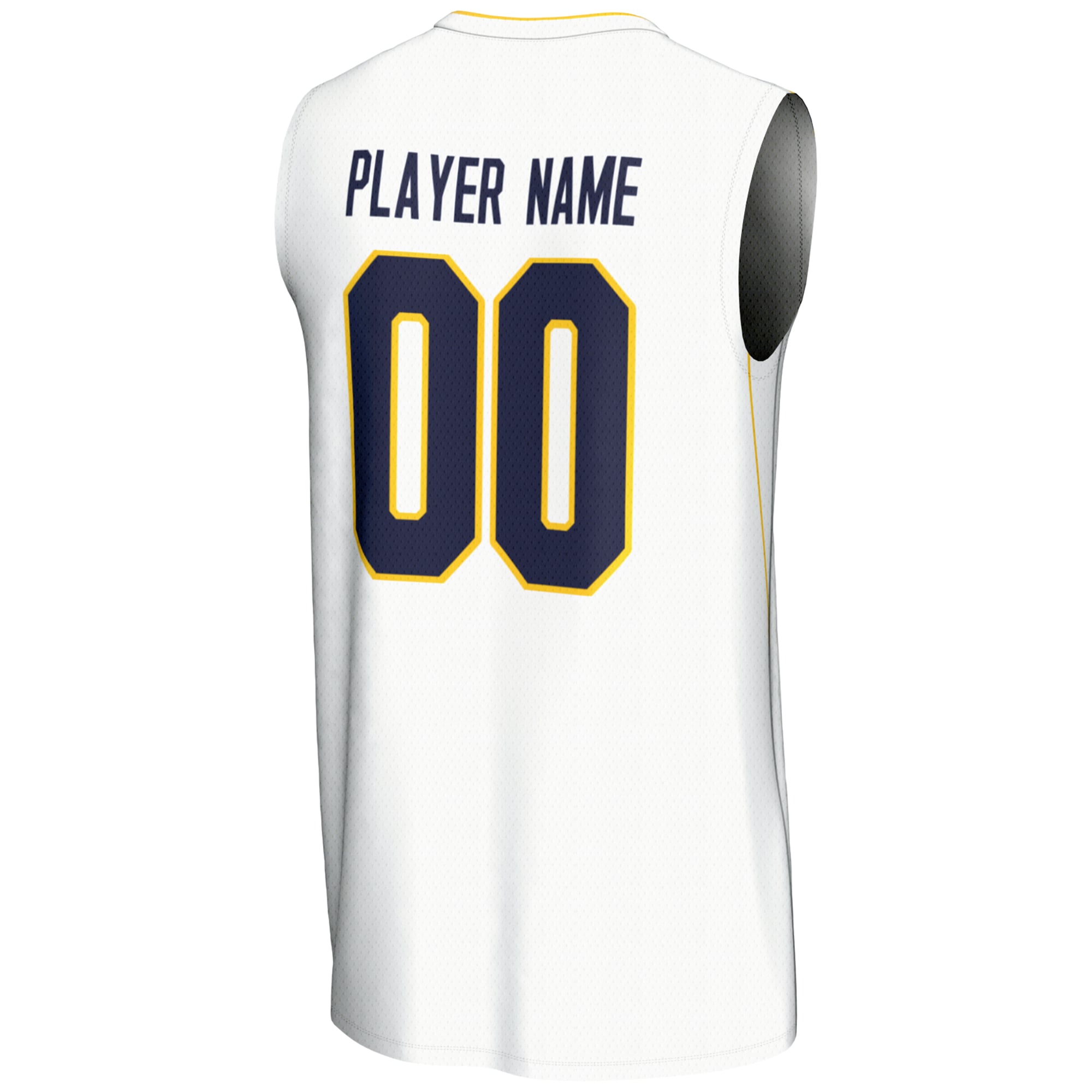 Cal Bears Unisex Lightweight Women's Basketball Jersey White - back view
