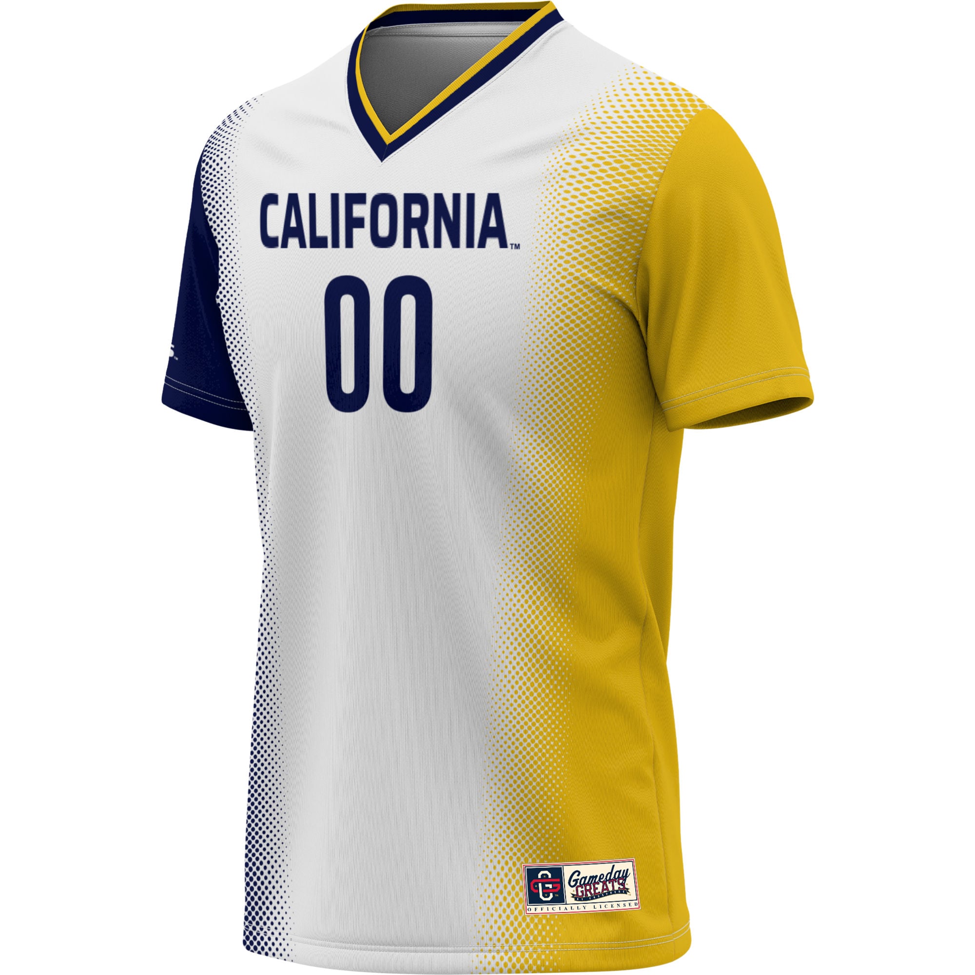Cal Bears Youth Lightweight Women's Soccer Jersey White - front view