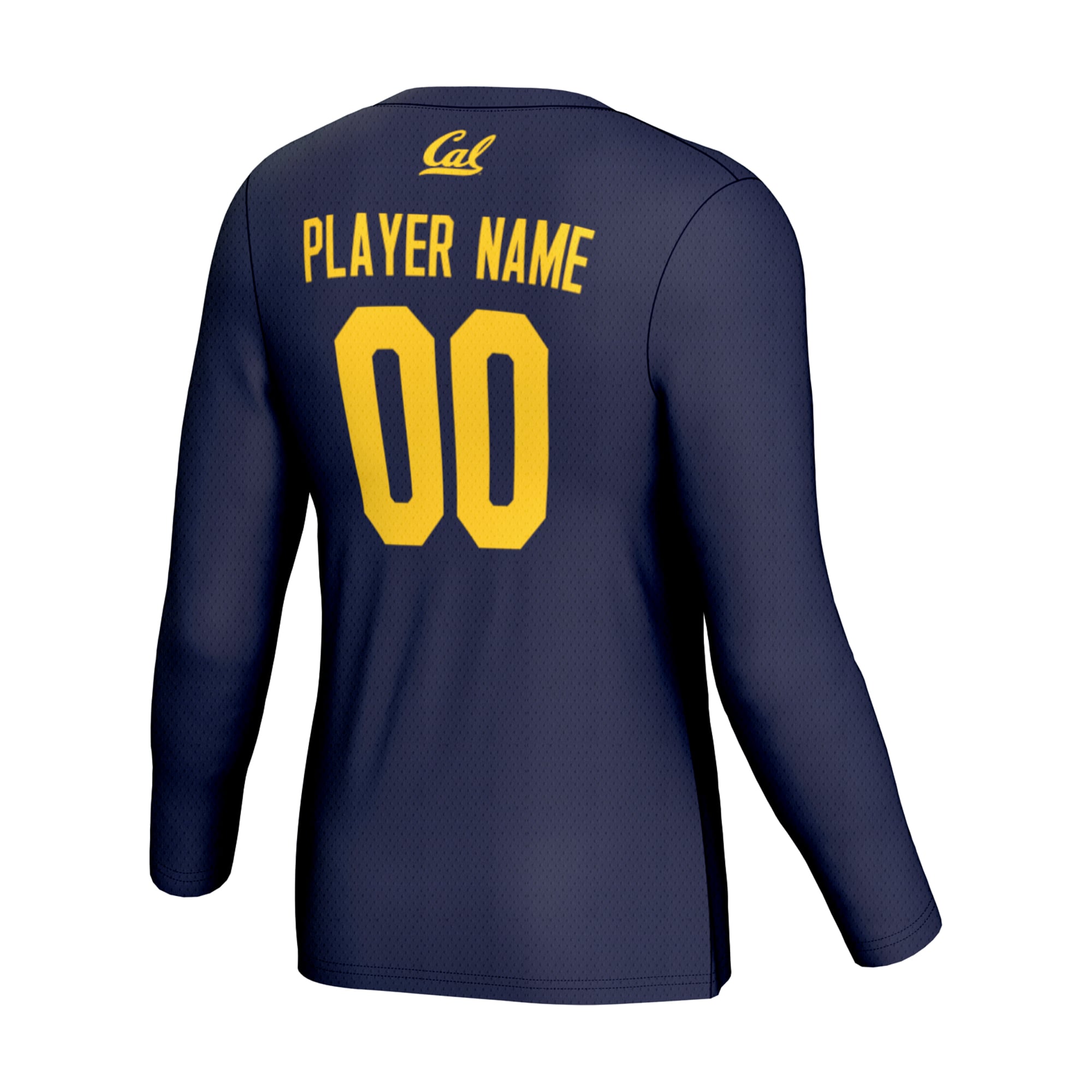 Cal Bears Unisex Lightweight Women's Volleyball Jersey Navy - back view