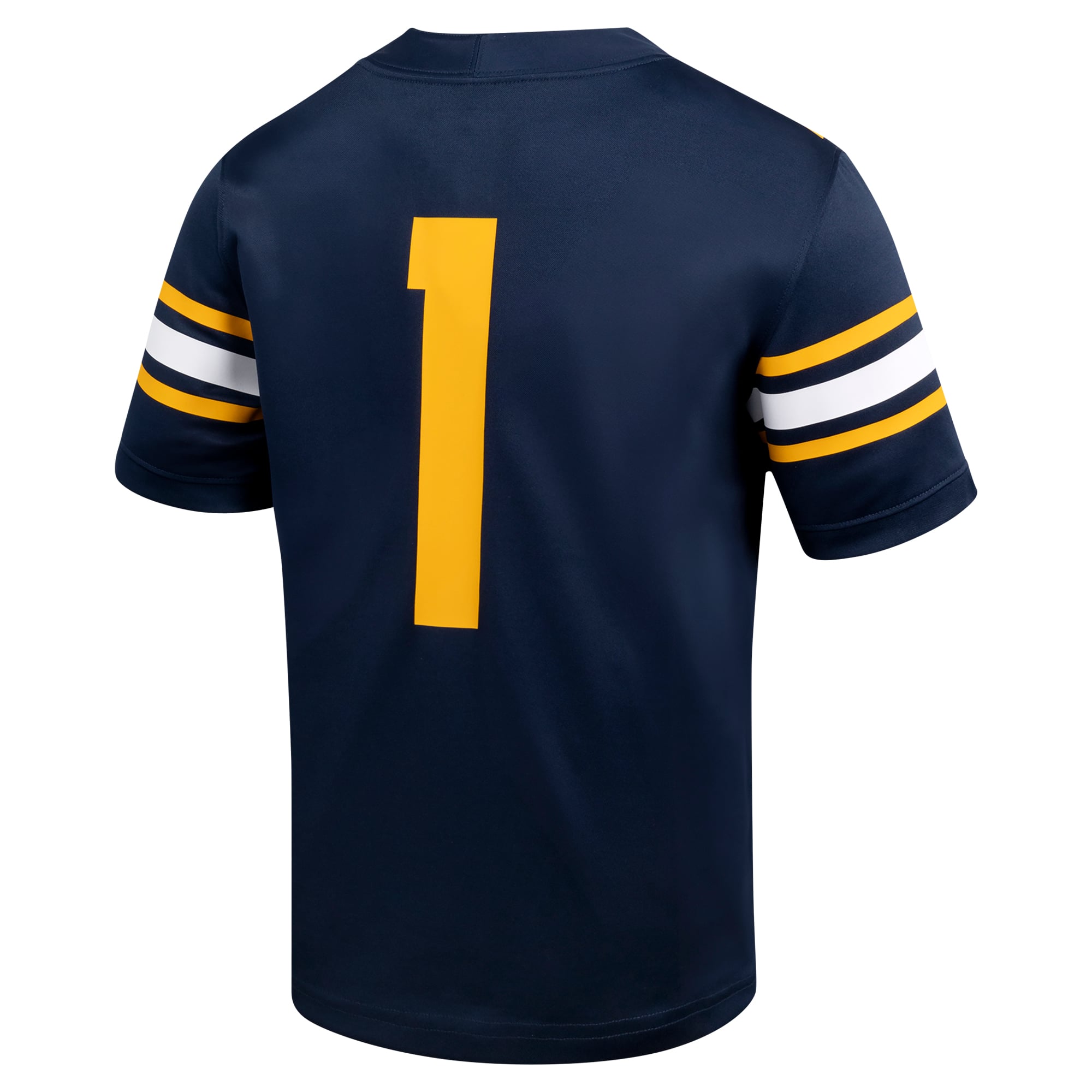 #1 Cal Bears Youth Football Jersey Navy - back view