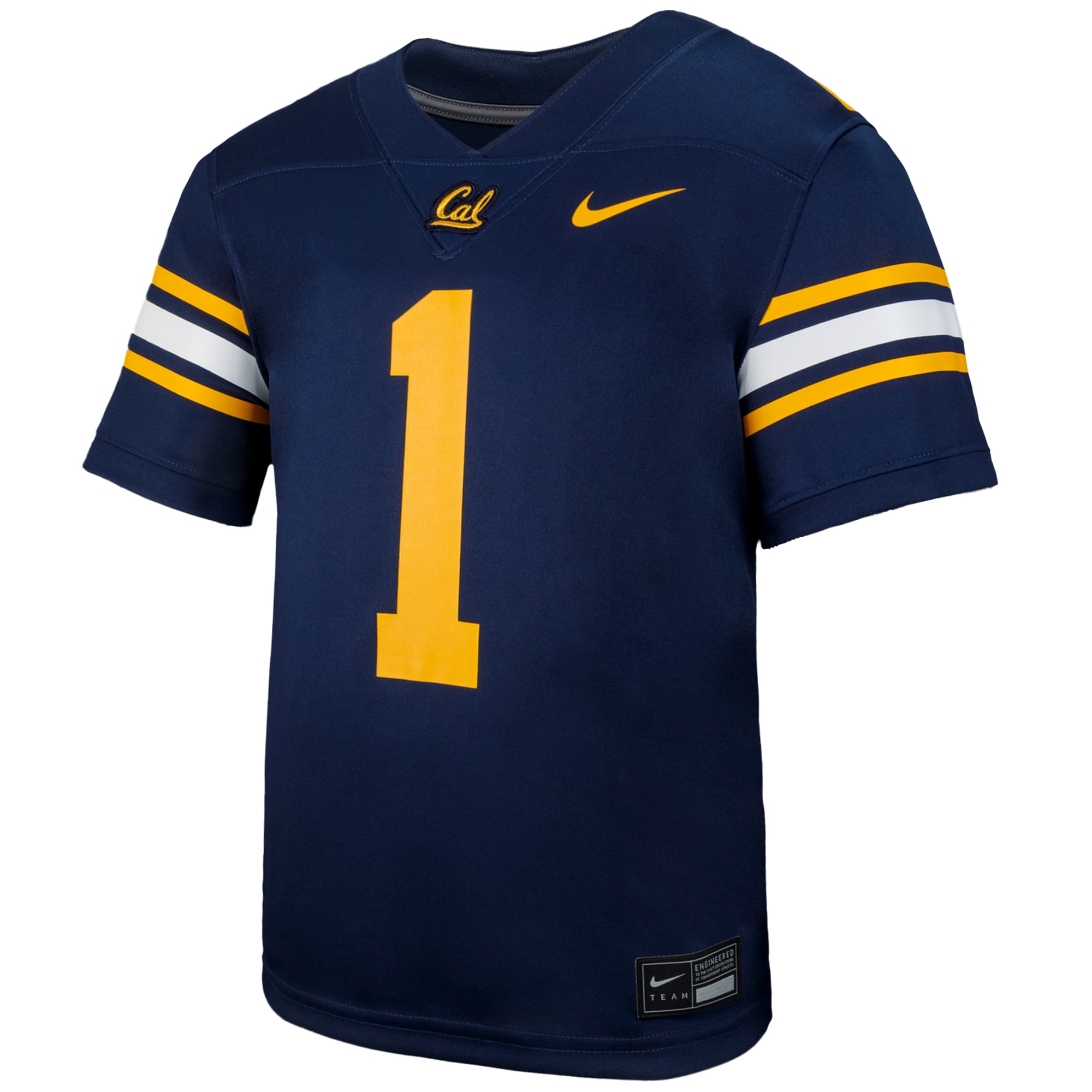 #1 Cal Bears Youth Jersey Navy - front view