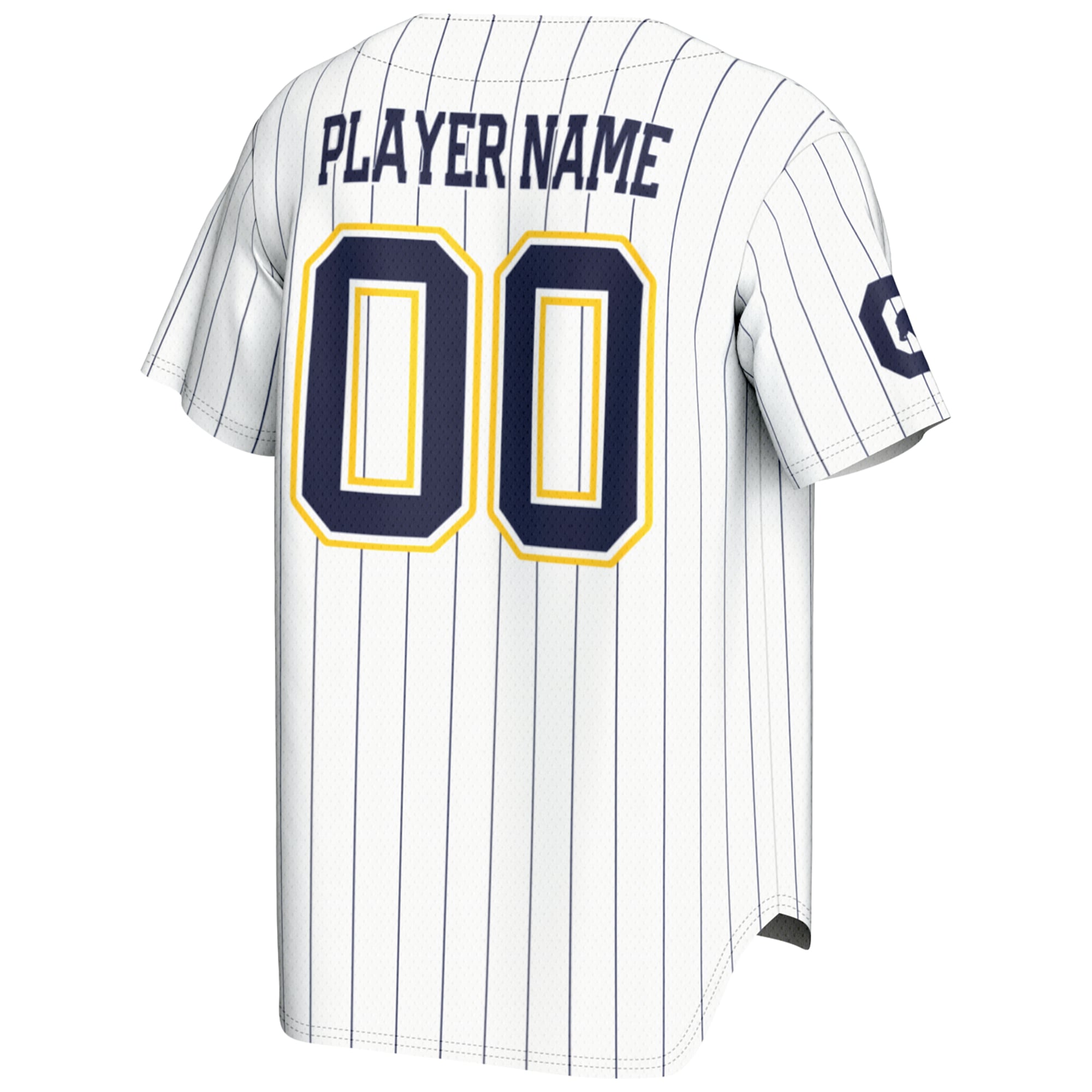 Cal Bears Youth Lightweight Baseball Jersey White - back view