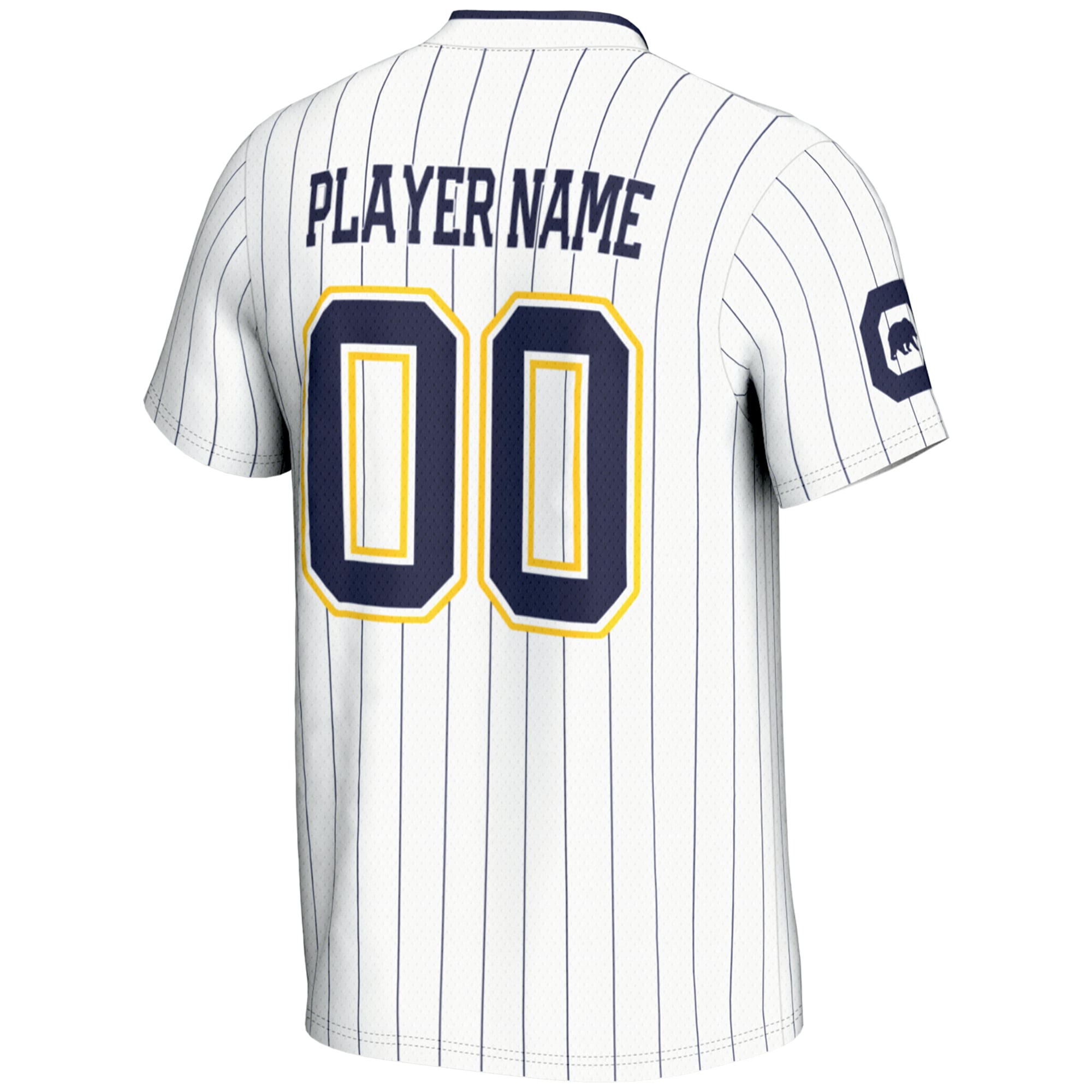 Cal Bears Youth Lightweight Softball Jersey White - back view
