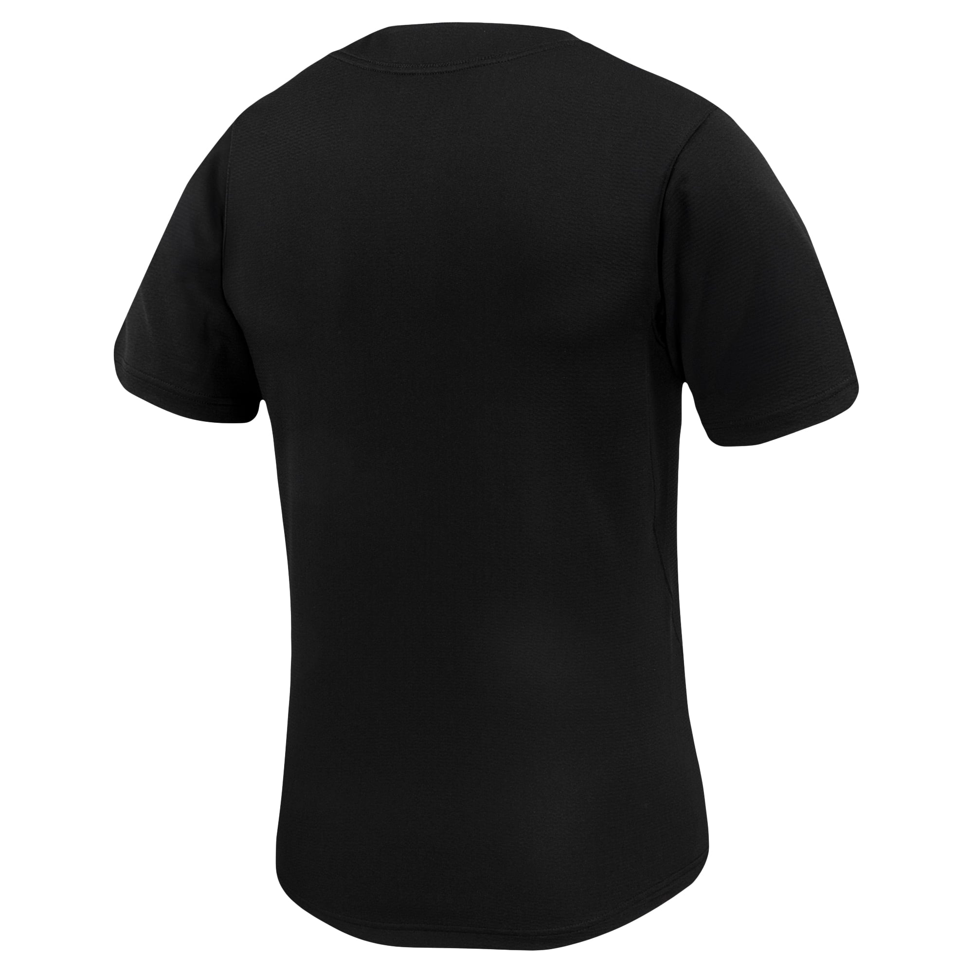 Cal State Long Beach The Beach Baseball Jersey Black - back view