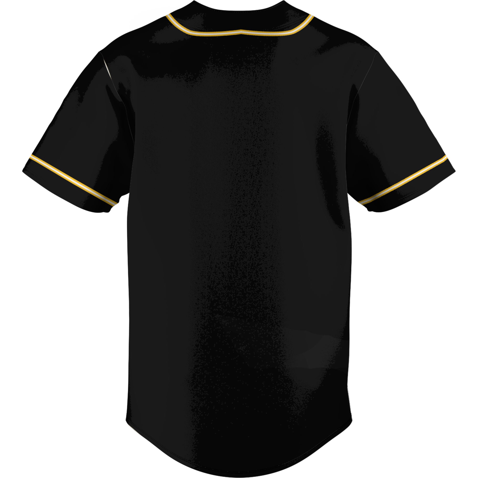 Cal State Long Beach The Beach Lightweight Baseball Jersey Gold - back view