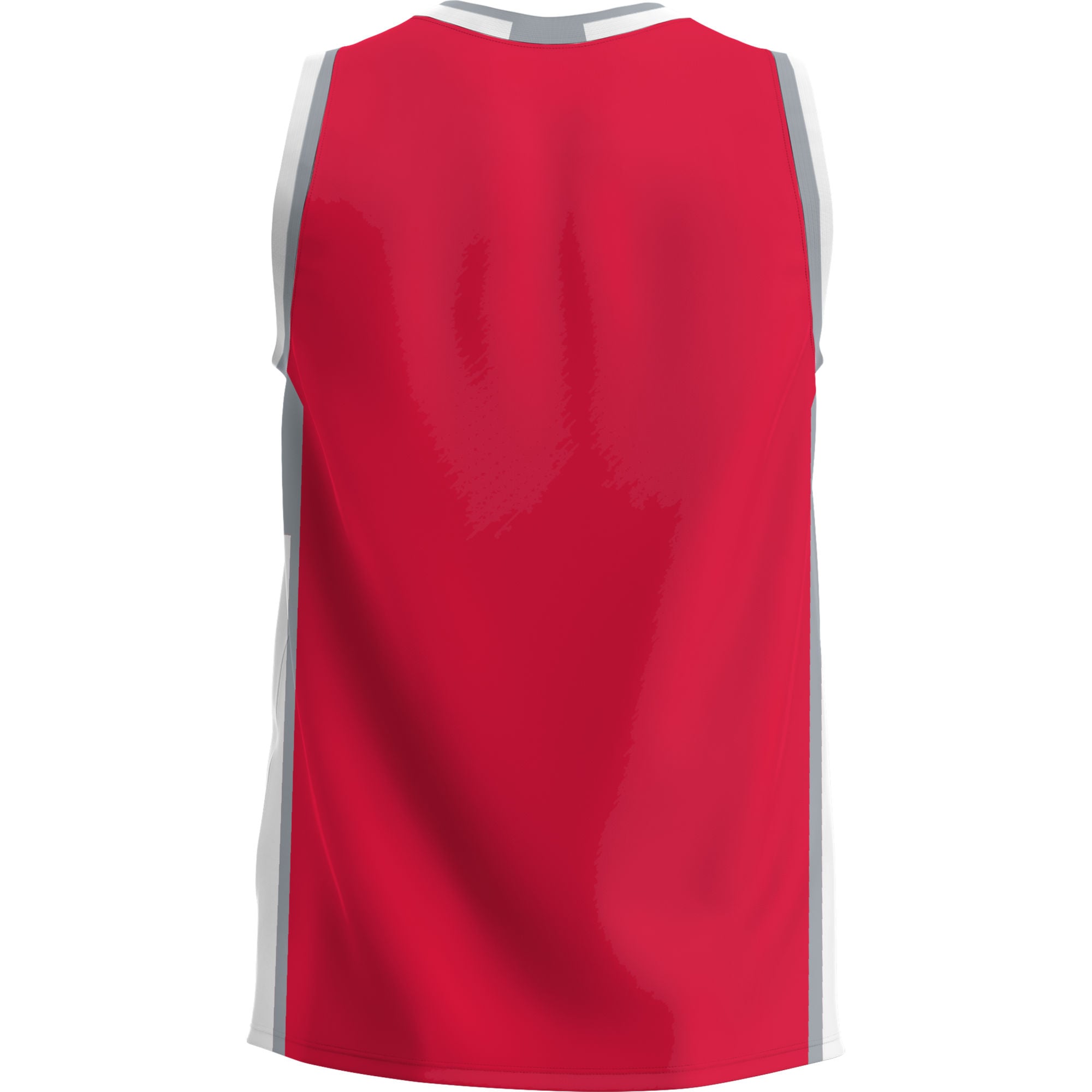 Caldwell Cougars Lightweight Basketball Jersey Red - back view