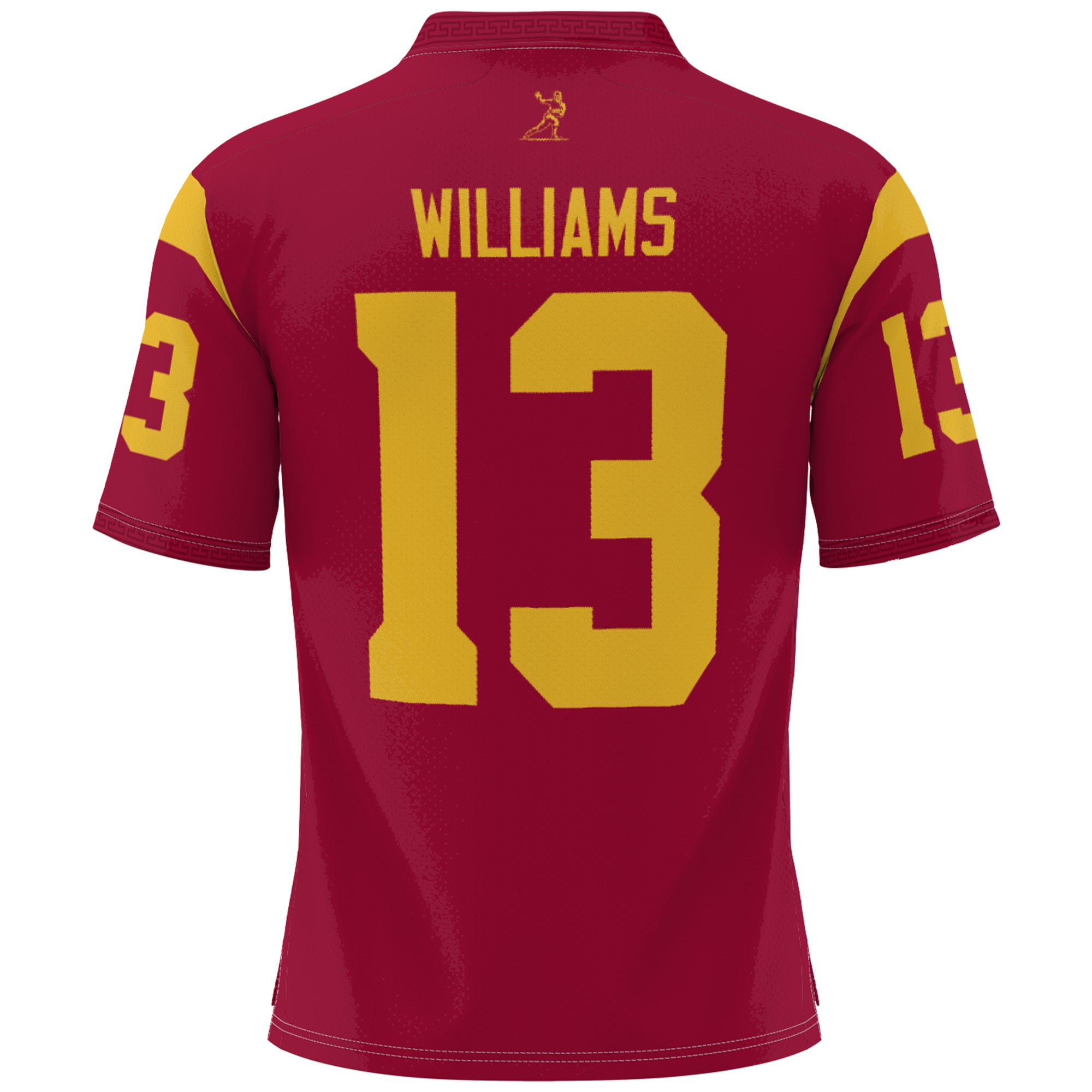 Caleb Williams USC Trojans Lightweight Heisman Memorial Jersey Cardinal - back view