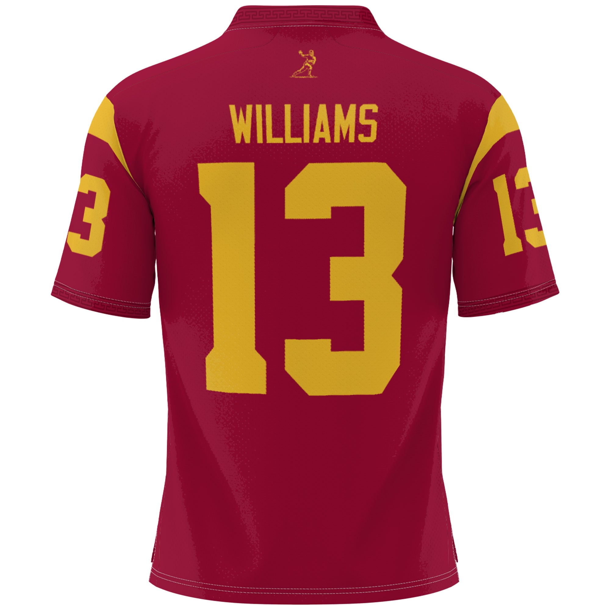 Caleb Williams USC Trojans Youth Heisman Memorial Jersey Lightweight- Cardinal - back view