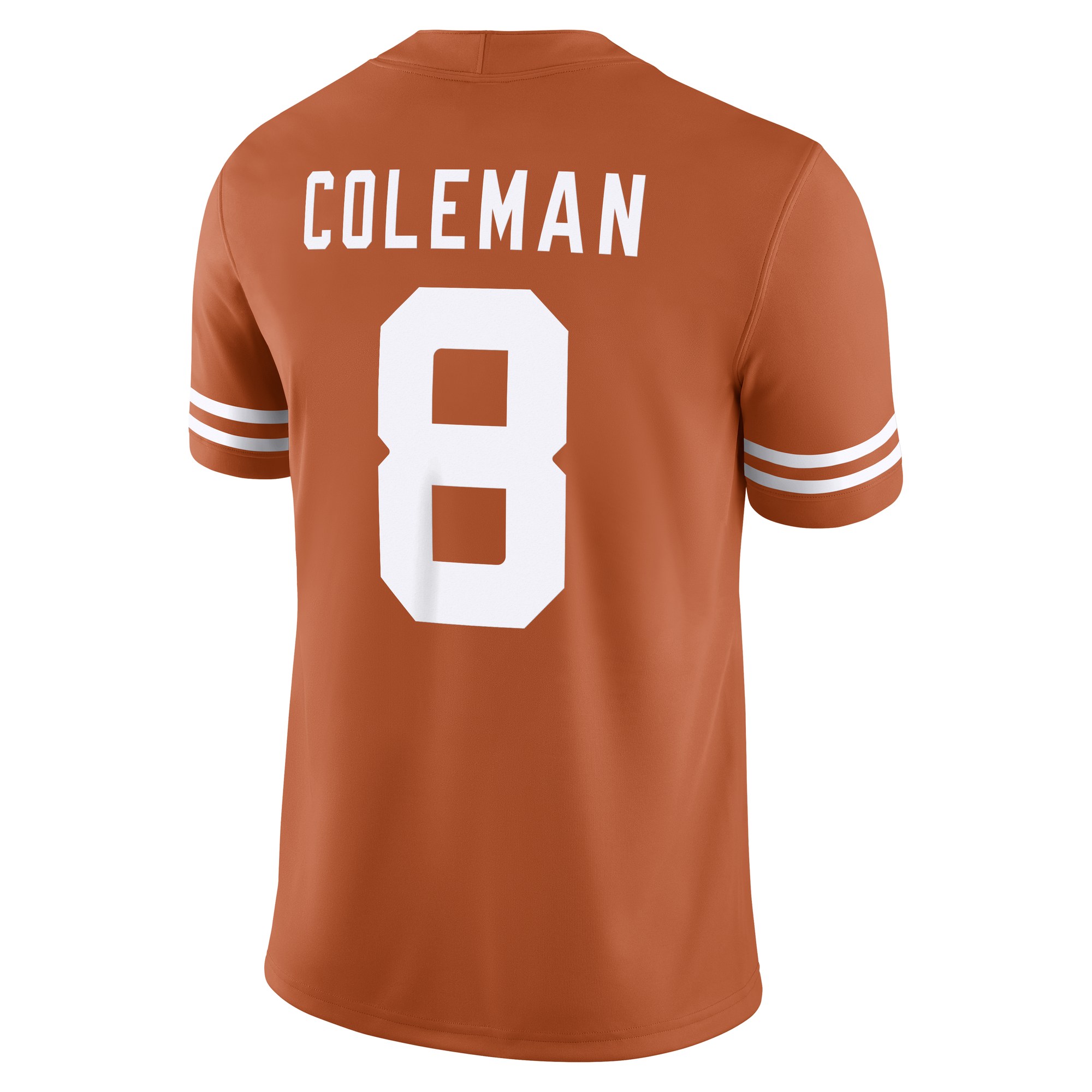 Cam Coleman Texas Longhorns Football Jersey Texas Orange - back view