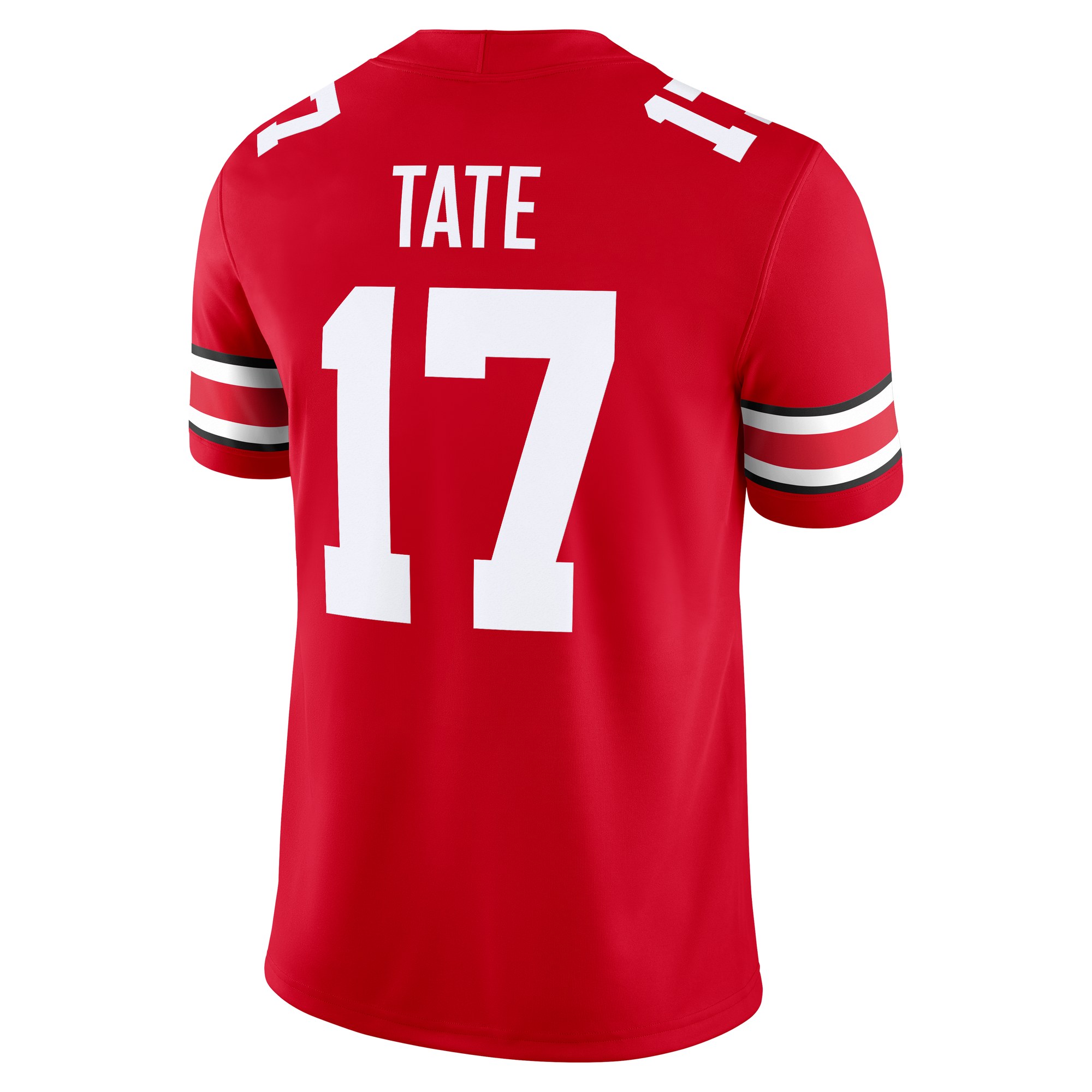Carnell Tate Ohio State Buckeyes Jersey Scarlet - back view