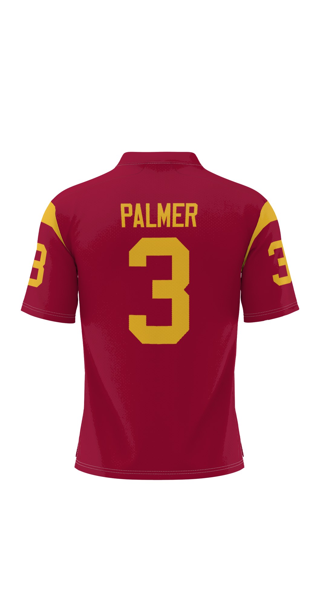 Carson Palmer USC Trojans Heisman Football Jersey Cardinal - back view