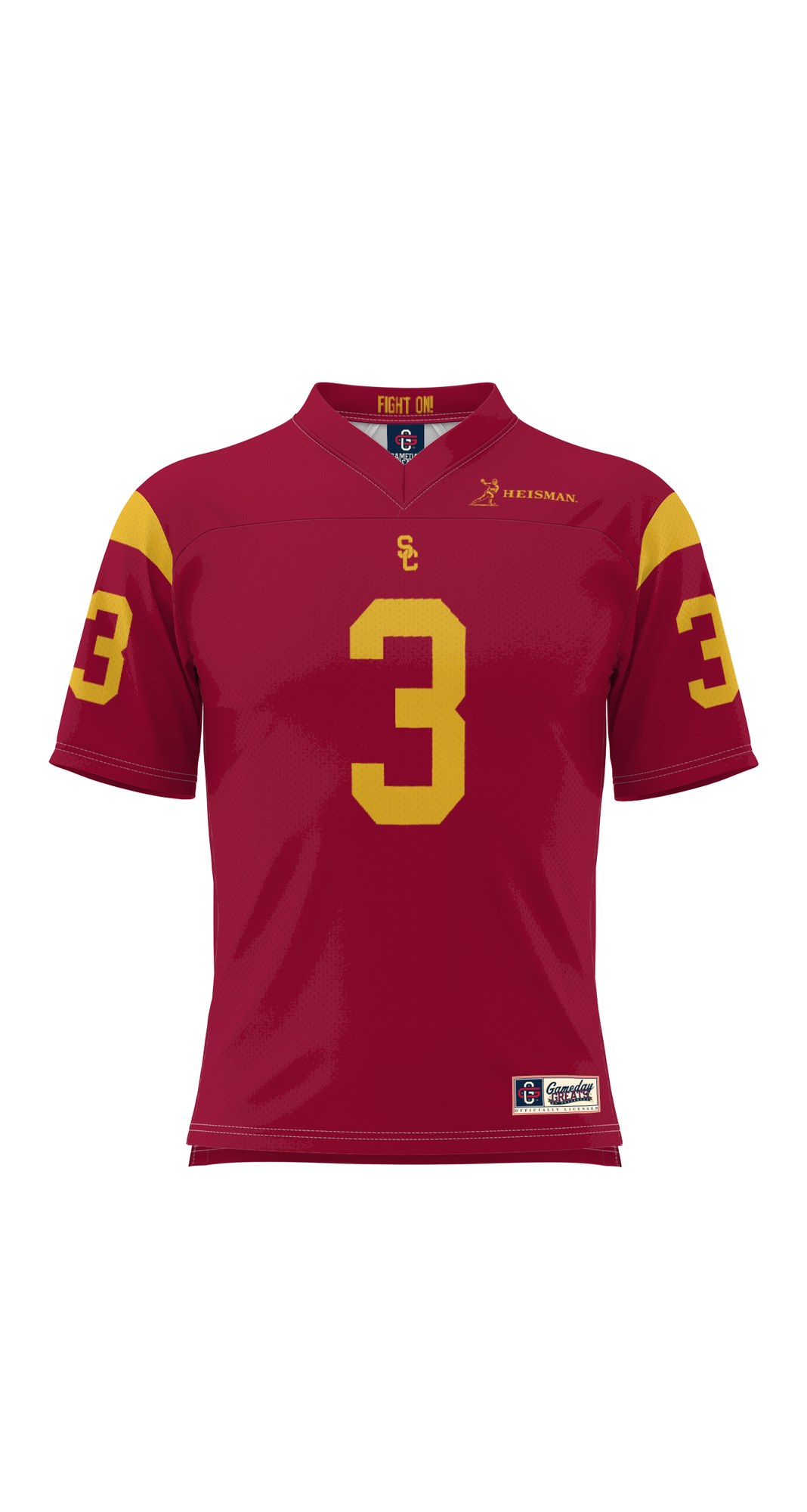 Carson Palmer USC Trojans Heisman Football Jersey Cardinal - front view