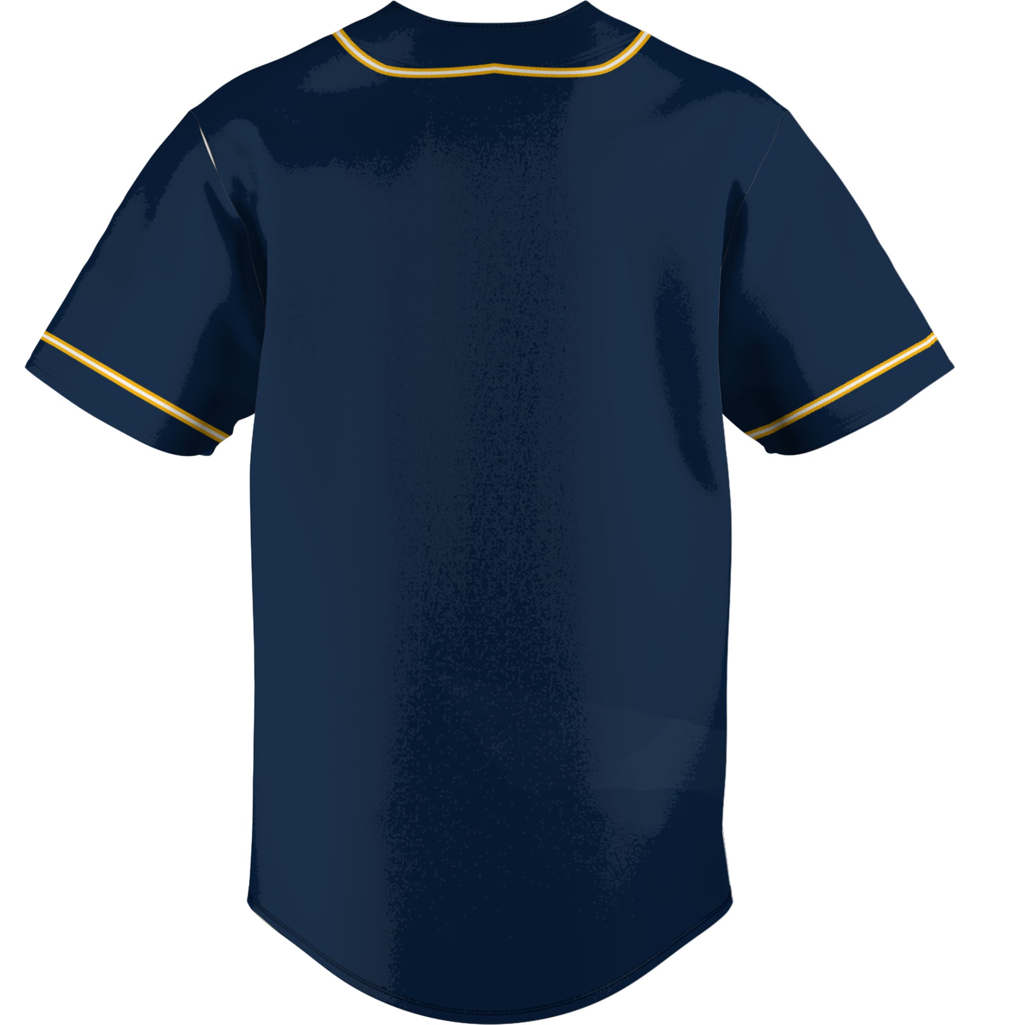 Central Alabama Community College Trojans Youth Lightweight Baseball Jersey Navy - back view