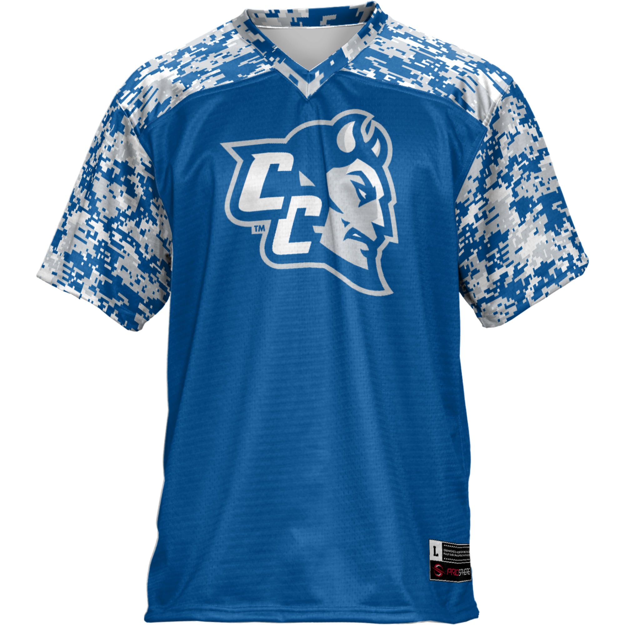 Central Connecticut State Blue Devils Football Jersey Royal - front view