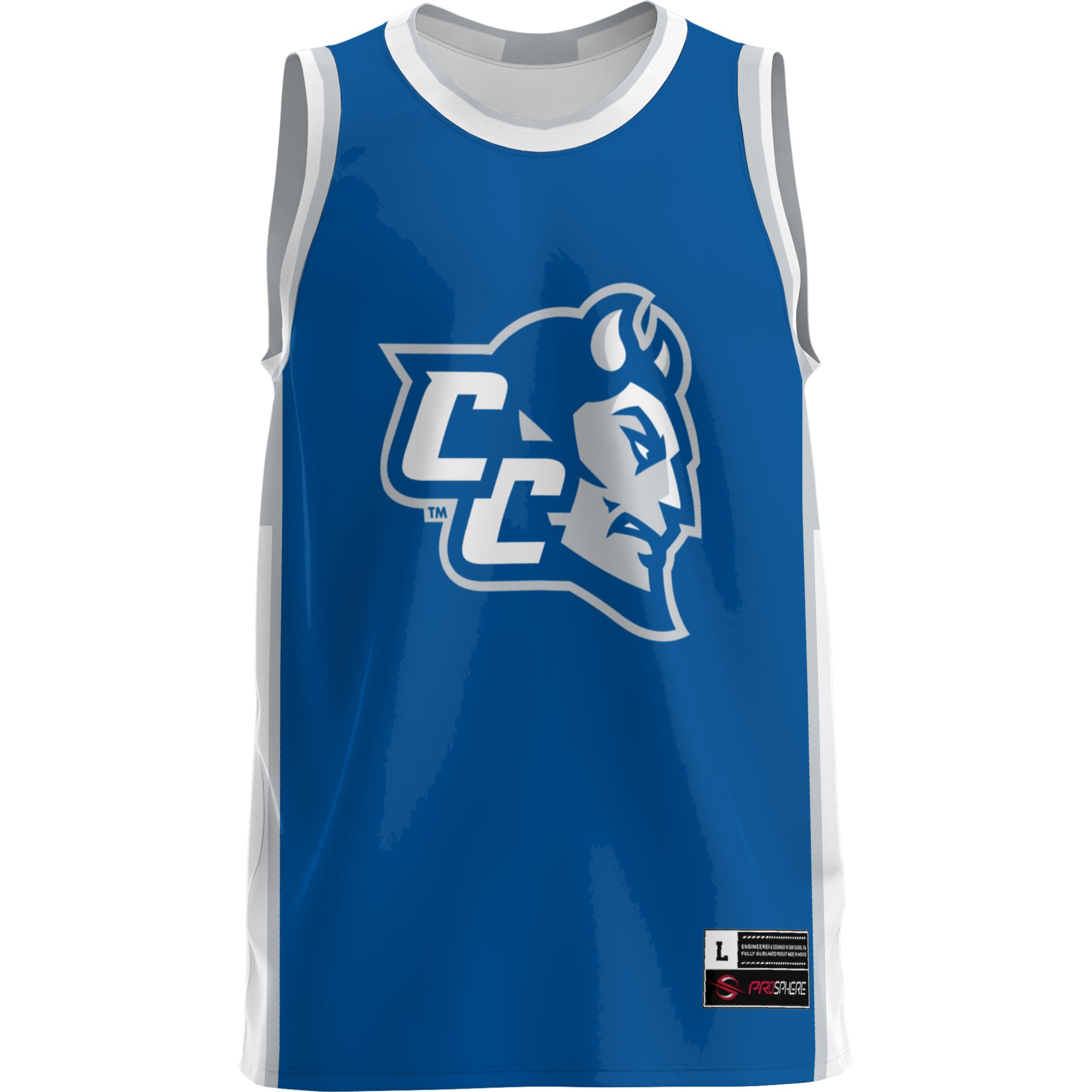 Central Connecticut State Blue Devils Lightweight Basketball Jersey Blue - front view