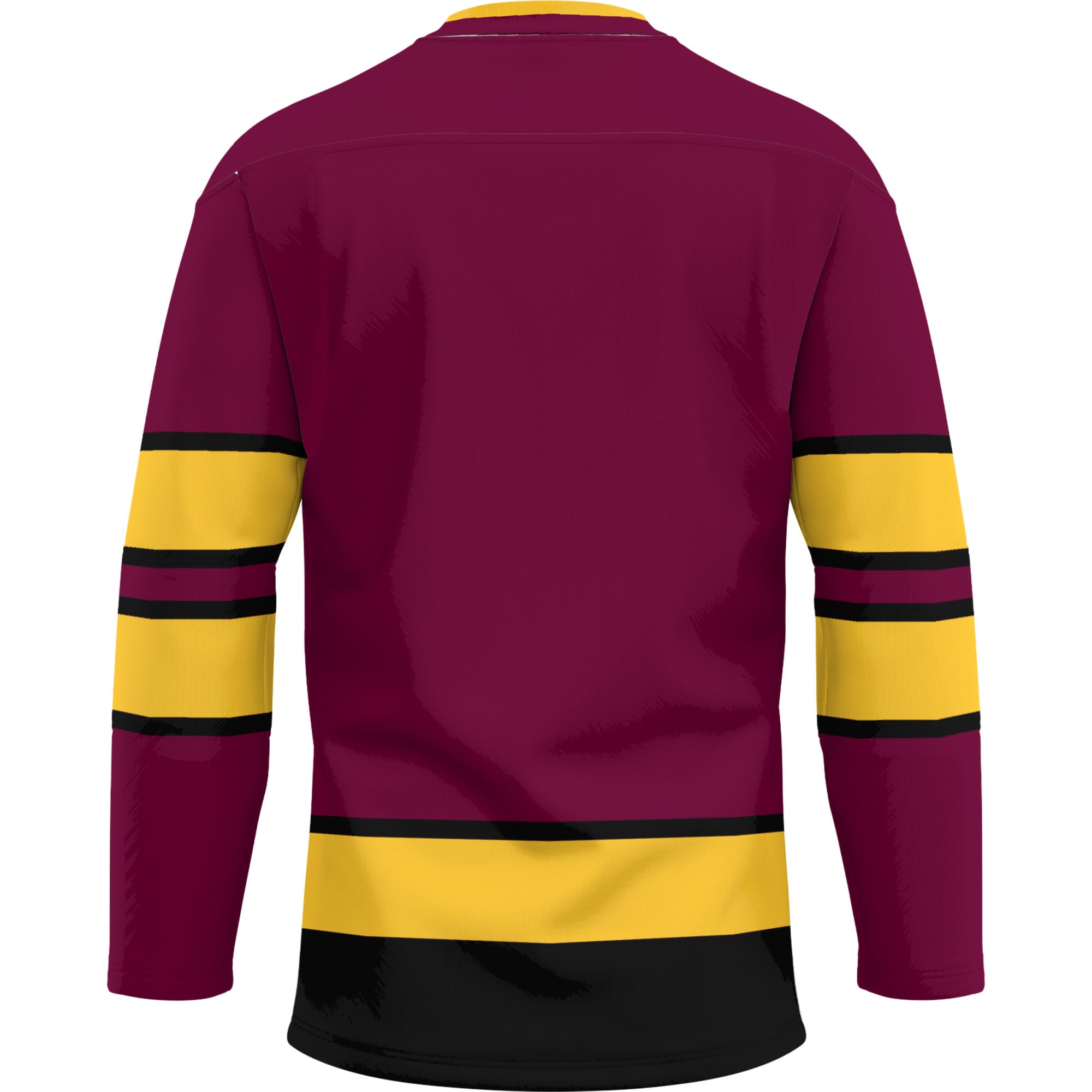 Central Michigan Chippewas Hockey Jersey Maroon - back view