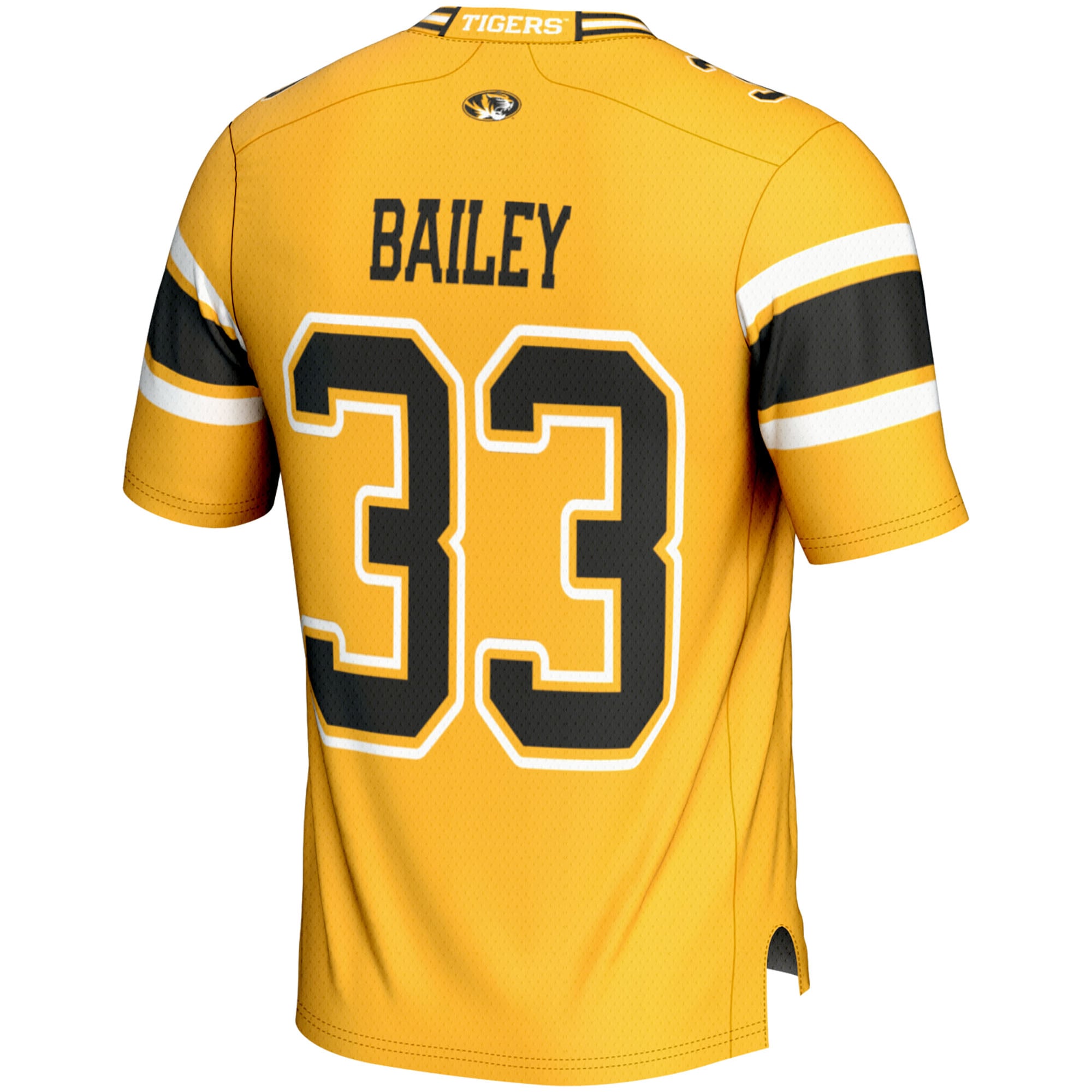 Chad Bailey Missouri Tigers Player Football Jersey Gold - back view