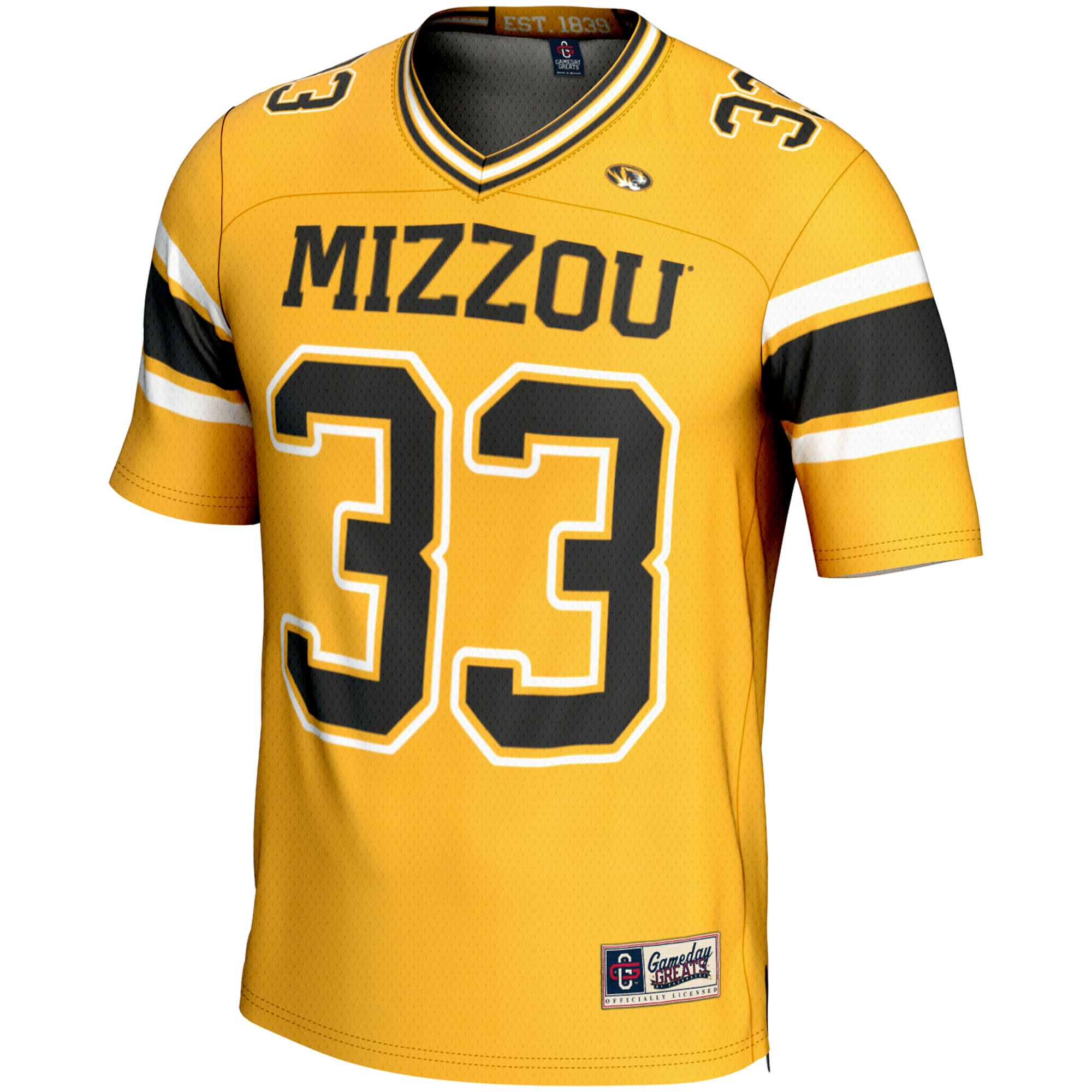 Chad Bailey Missouri Tigers Player Football Jersey Gold - front view